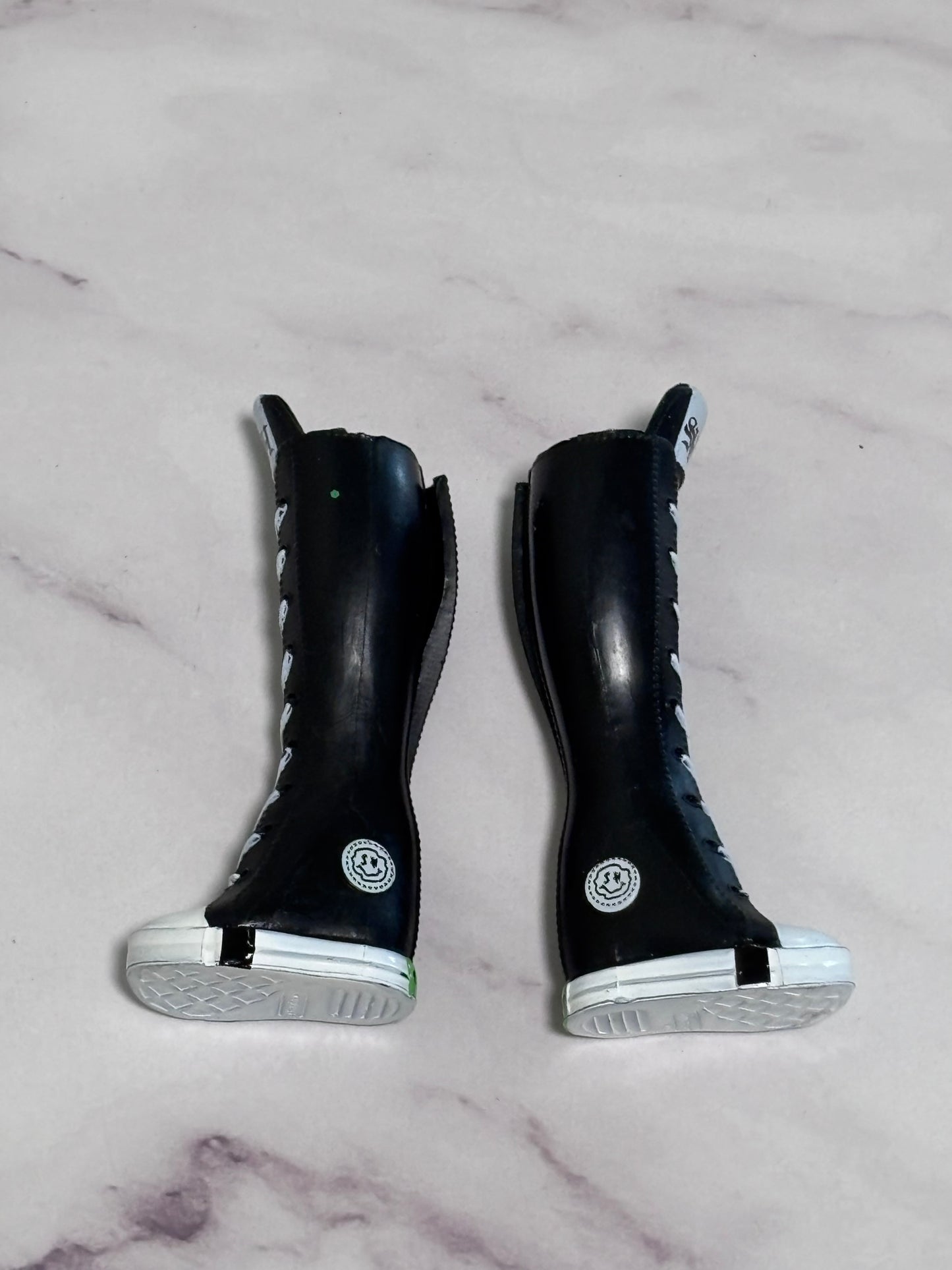 Rainbow High Neon Shadow Harley Limestone Doll Outfit Shoes Black White Boots