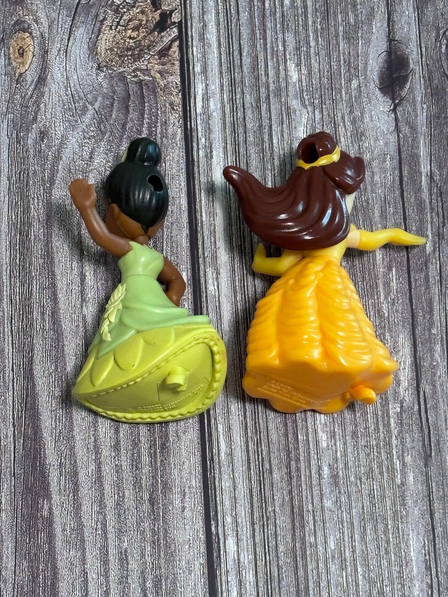 McDonald's 2020 Princess Belle Beauty Beast Princess Tiana Frog toy figure Disney