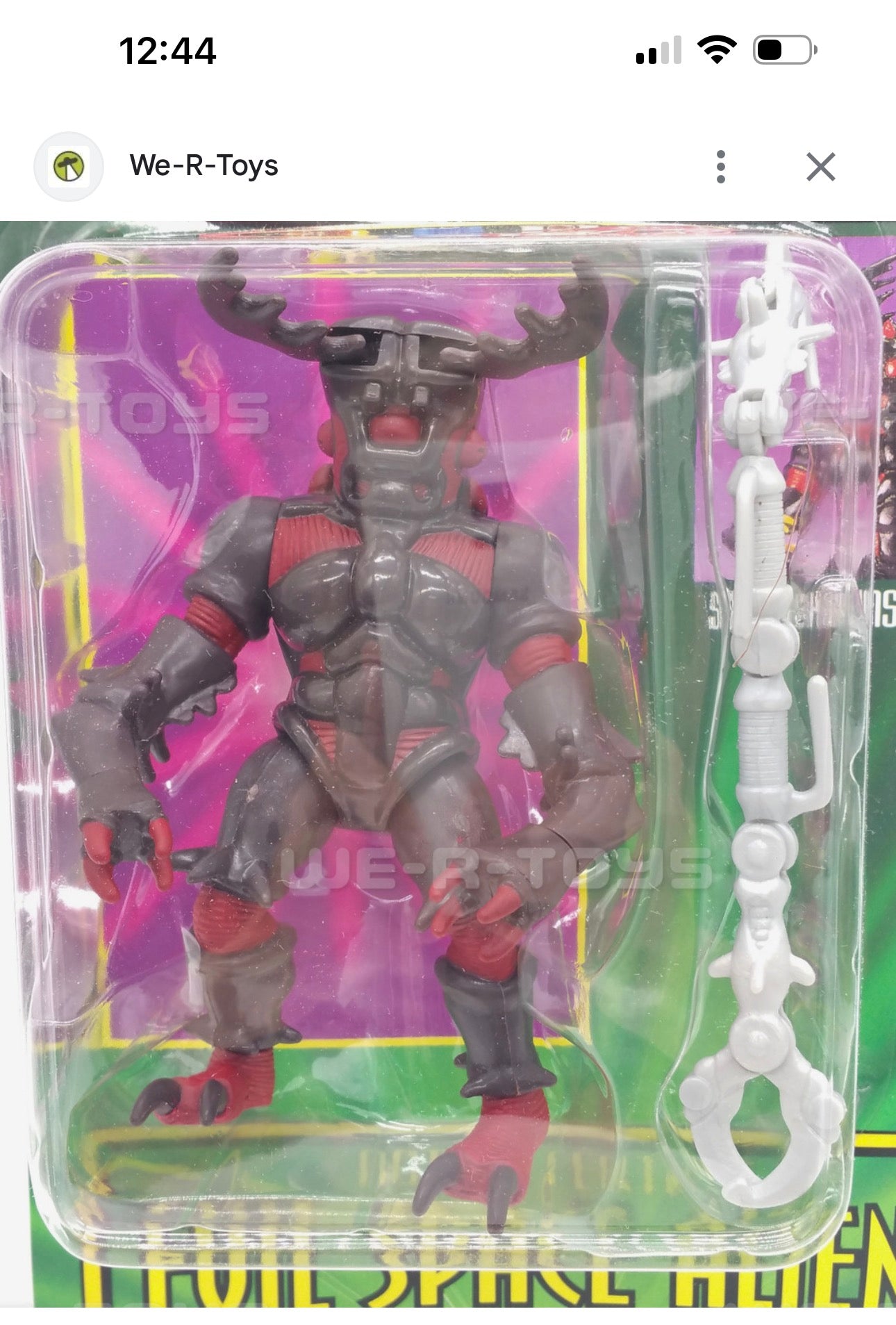 Mighty Morphin Power Rangers Bandai Evil Space Aliens Slicing Horns Stag Beetle 5.5" 1994 Vintage Action Figure