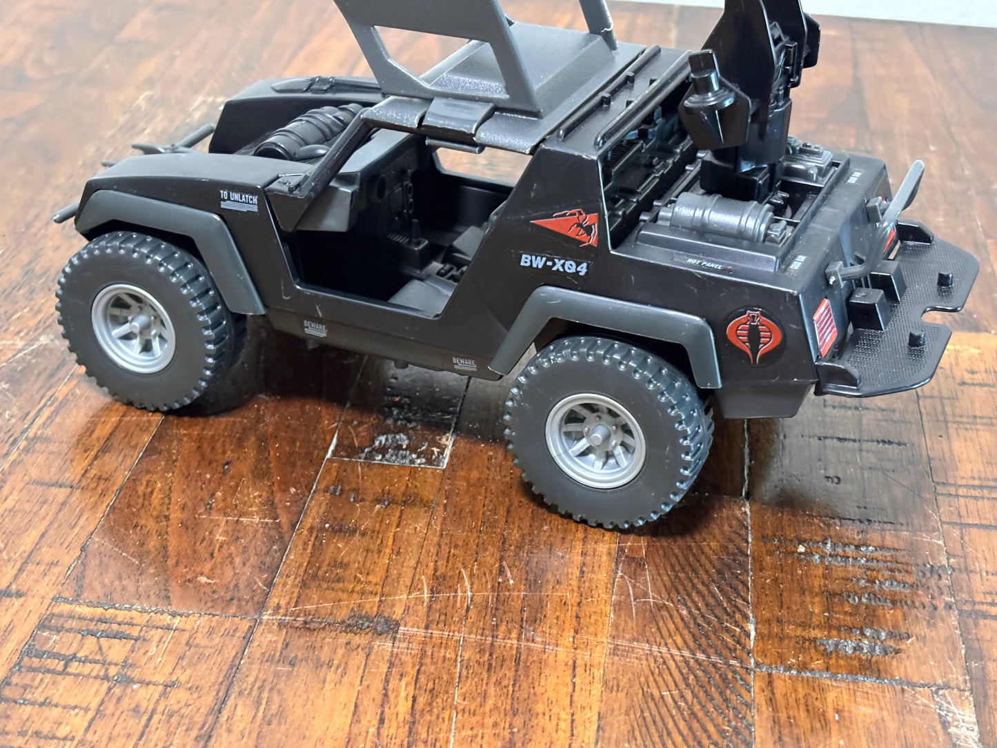 GI JOE Vintage Action Figure Night Attack Vehicle Hummer Cobra Stinger 1984