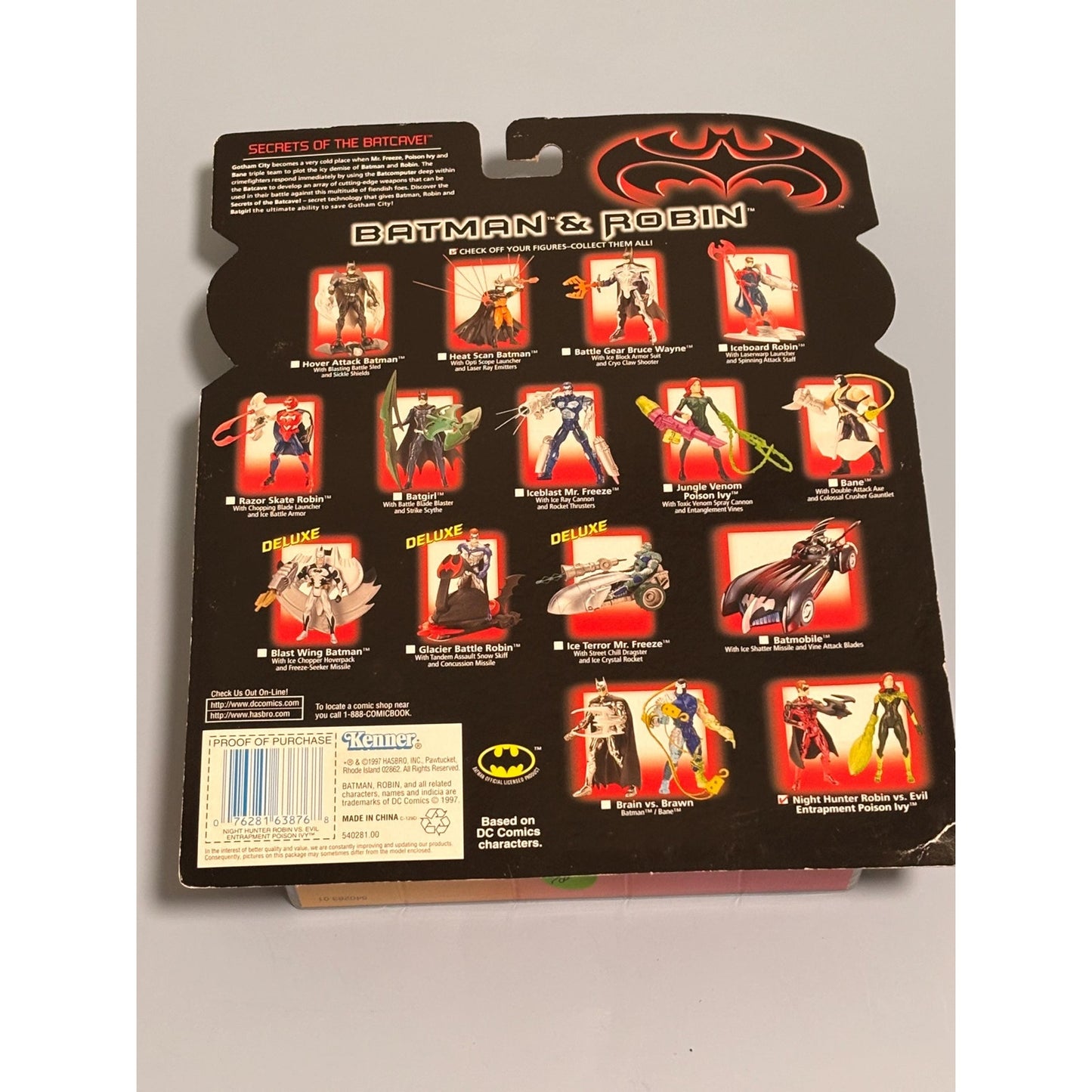 Vintage Batman & Robin Movie Night Hunter Robin vs Evil Poison Ivy Kenner 1997