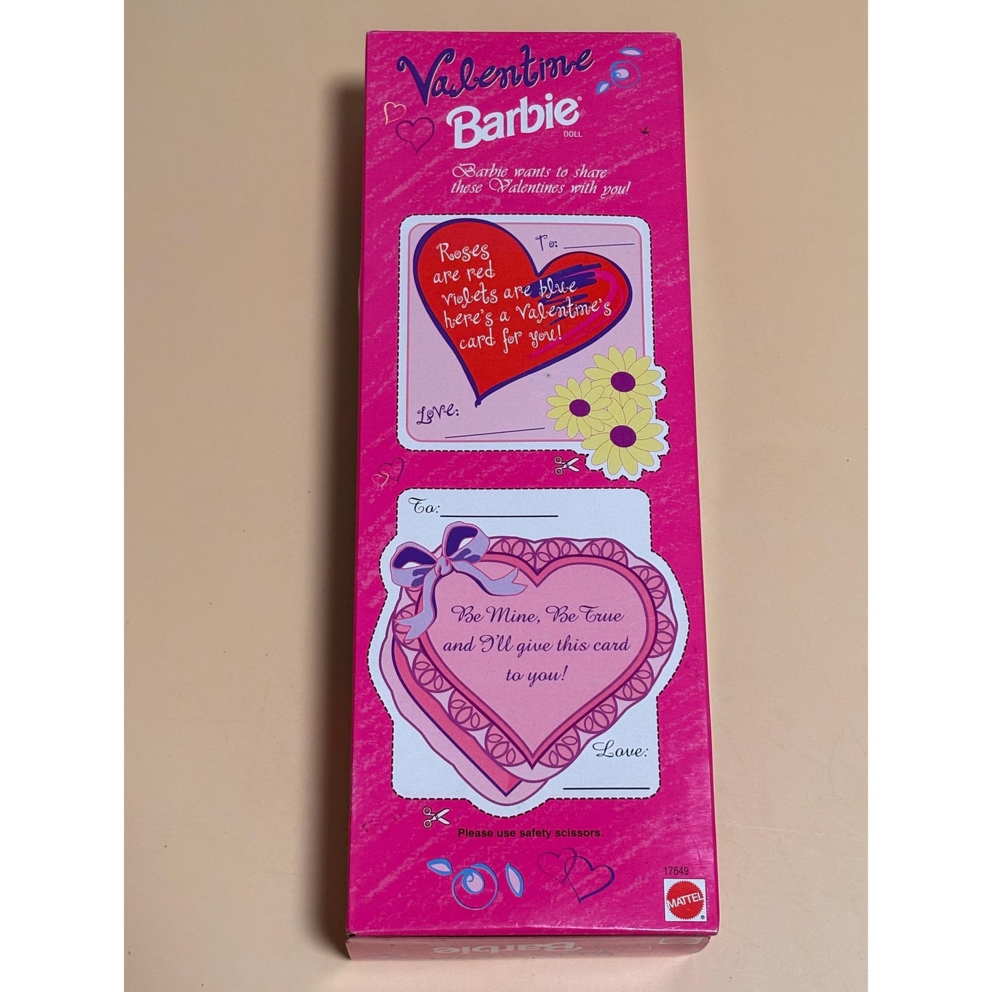 Mattel 1997 Special Edition Valentine Blonde Barbie Doll In Box - 17649