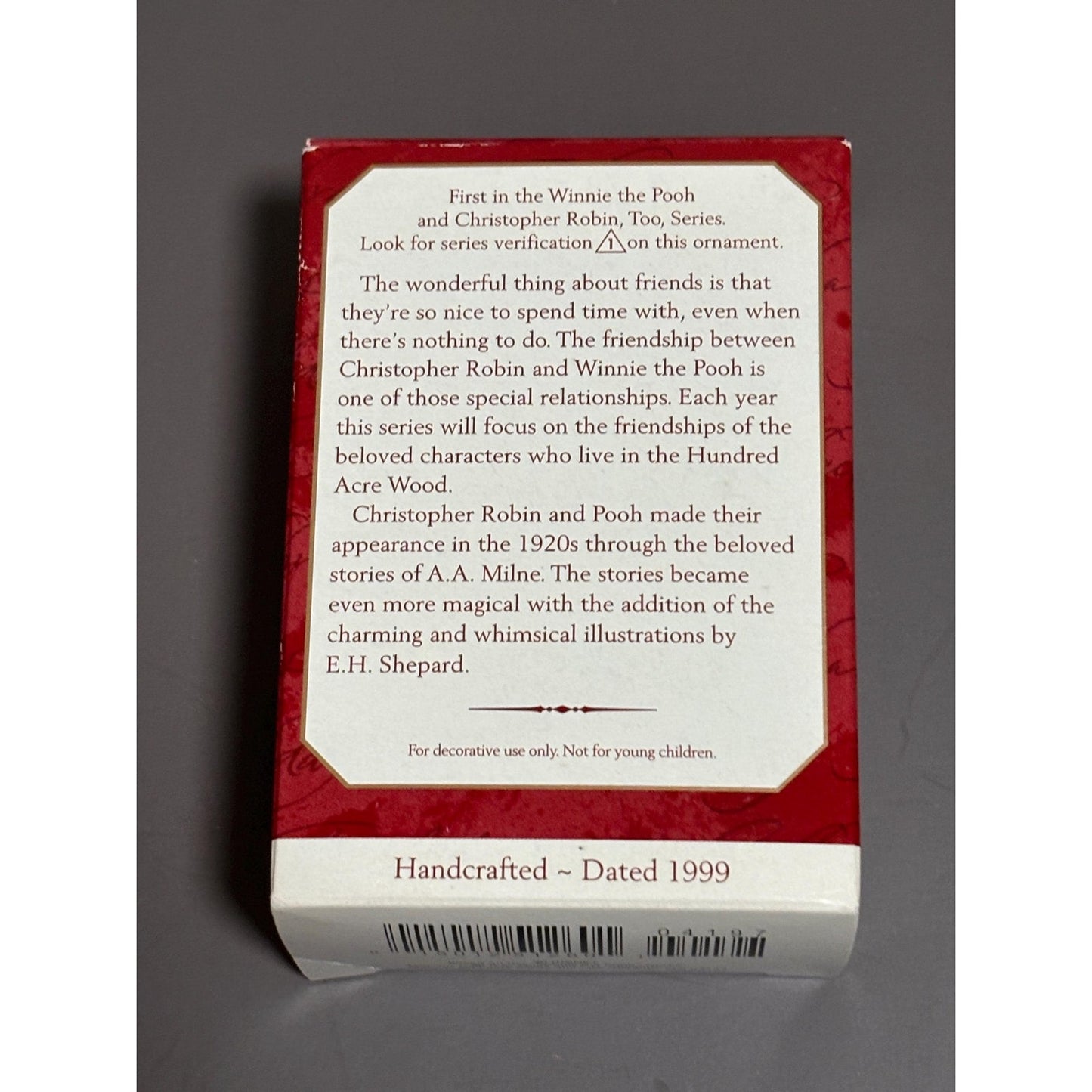 HALLMARK Keepsake Ornament "Playing With Pooh" Winnie The Pooh 1st in Series