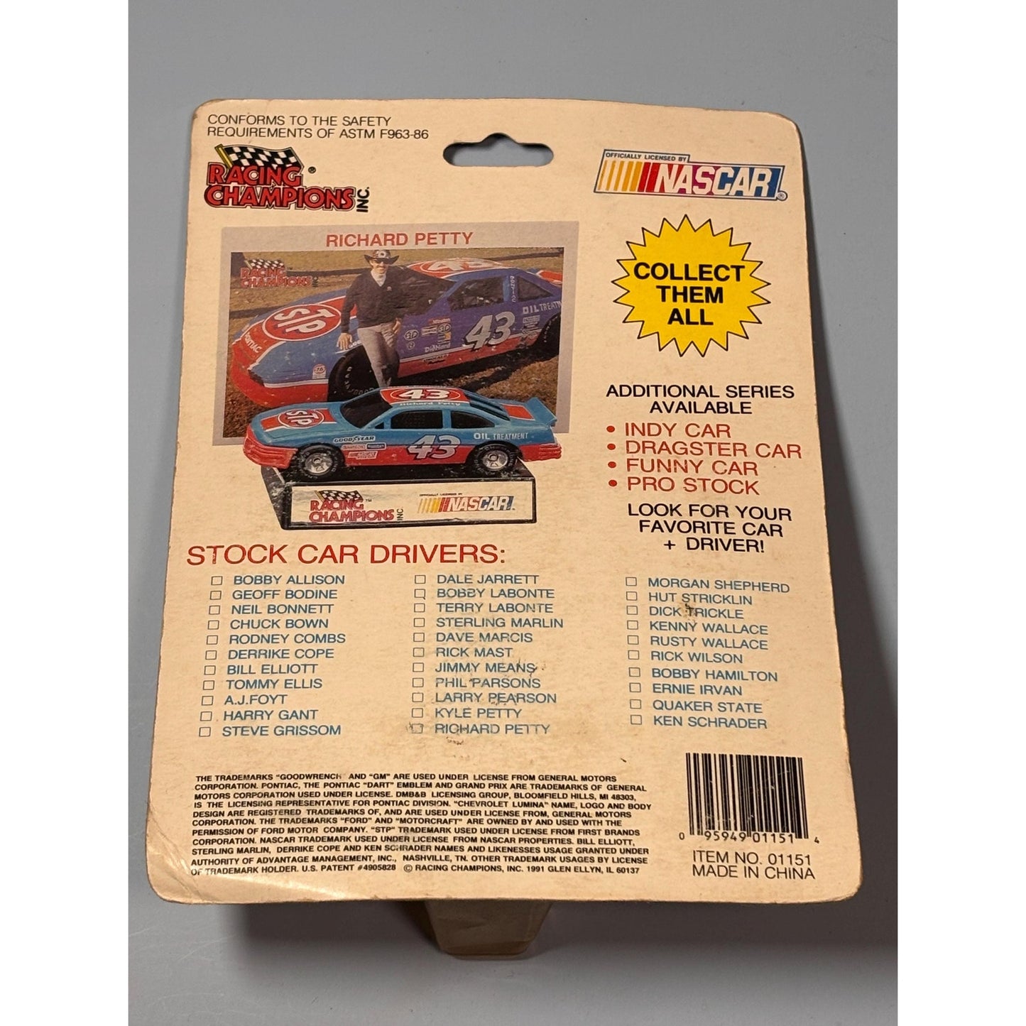 Racing Champions Rick Mast #1 Majik 1991 Edition 1/64 Diecast