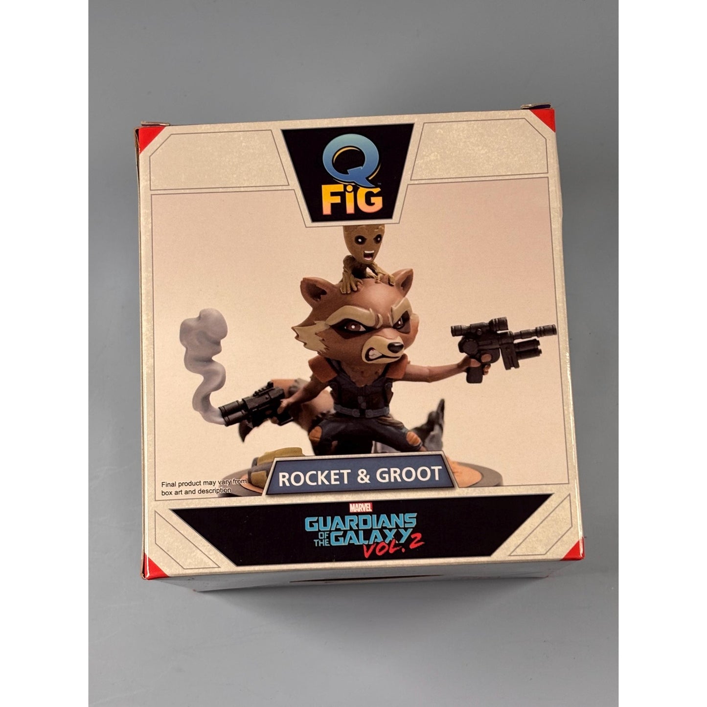 Rocket & Groot Marvel Guardians of The Galaxy Vol. 2 Action Figure QFig 2016 4”