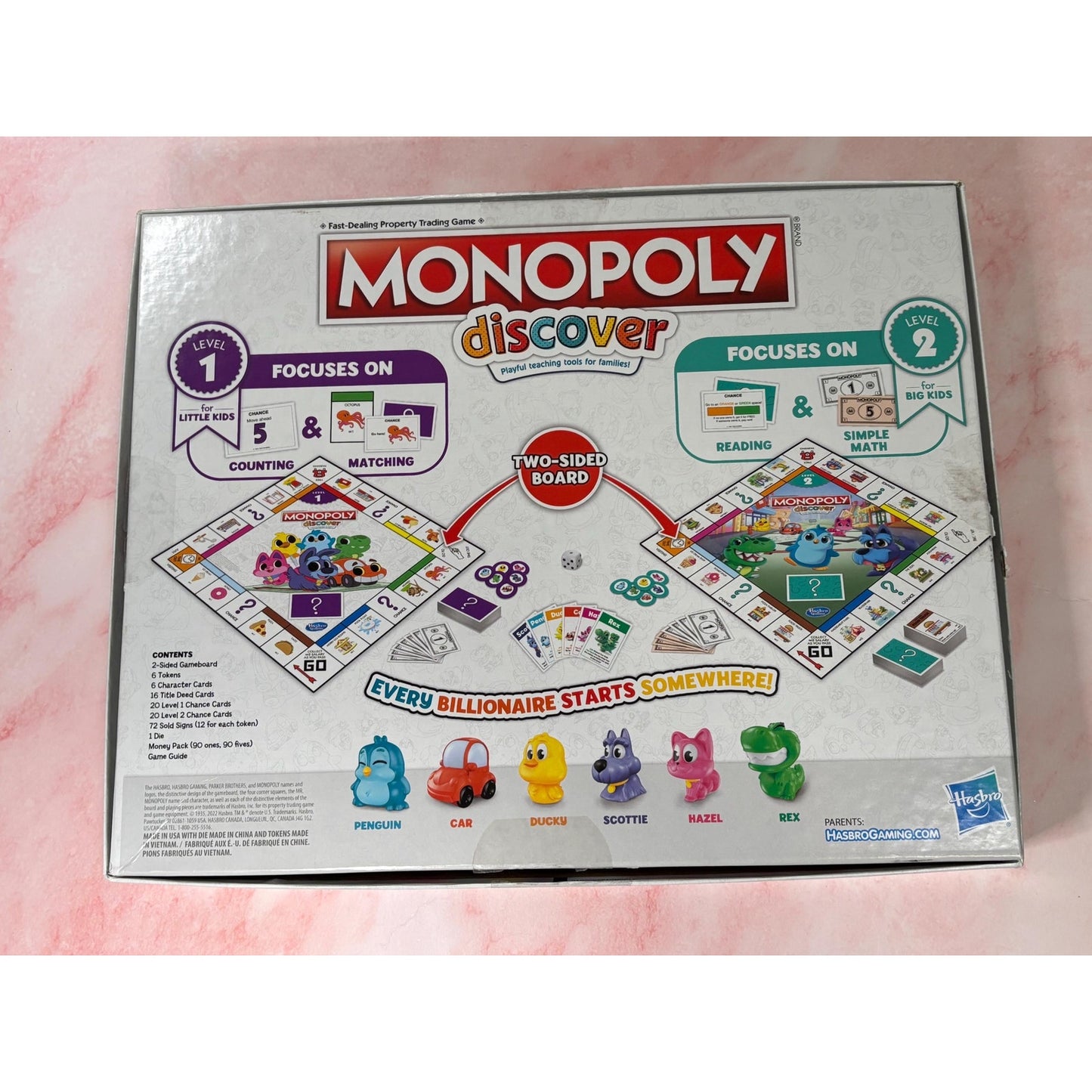 Monopoly Discover Board Game 2022 Hasbro Complete Family Edition open not used