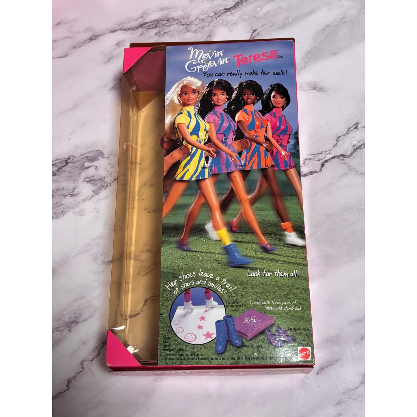 Vintage 1997 Movin Groovin 'Run with Me' Teresa Barbie Doll/ Mattel 17716 New