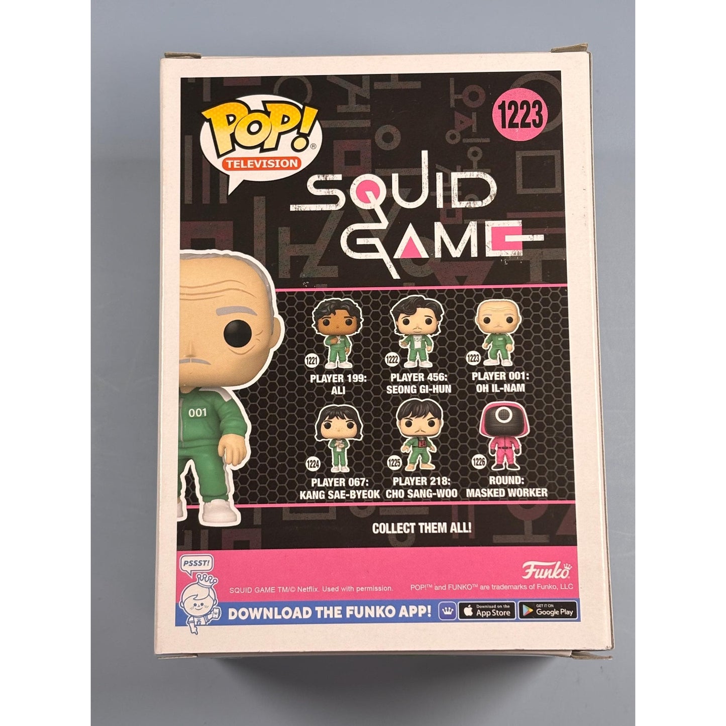 Funko Pop Television Squid Game Player 001: Oh Il-Nam #1223 Vinyl Figure New