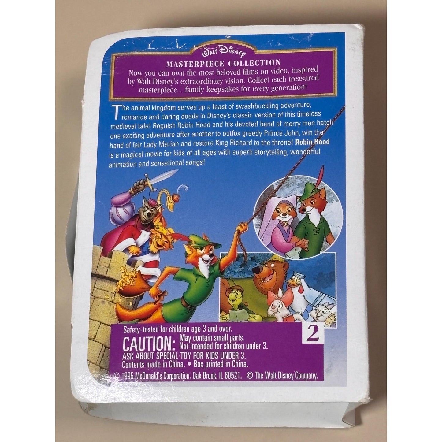 Disney Masterpiece Collection Robin Hood Figurine McDonald's Happy Meal 1995