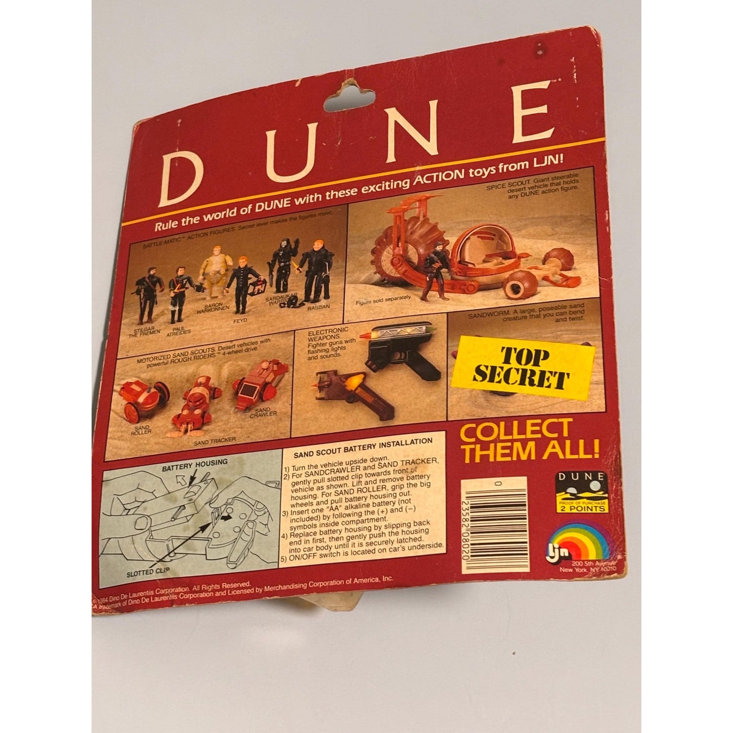 Vintage LJN Dune Rough Riders Motorized Sand Scout Roller Vehicle 1984