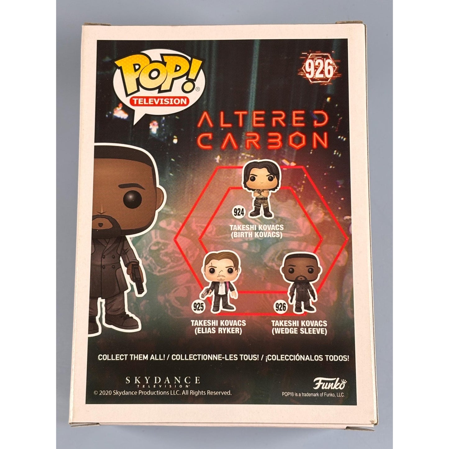New Funko Pop Television Altered Carbon #926 Takeshi Kovacs(Wedge Sleeve) figure