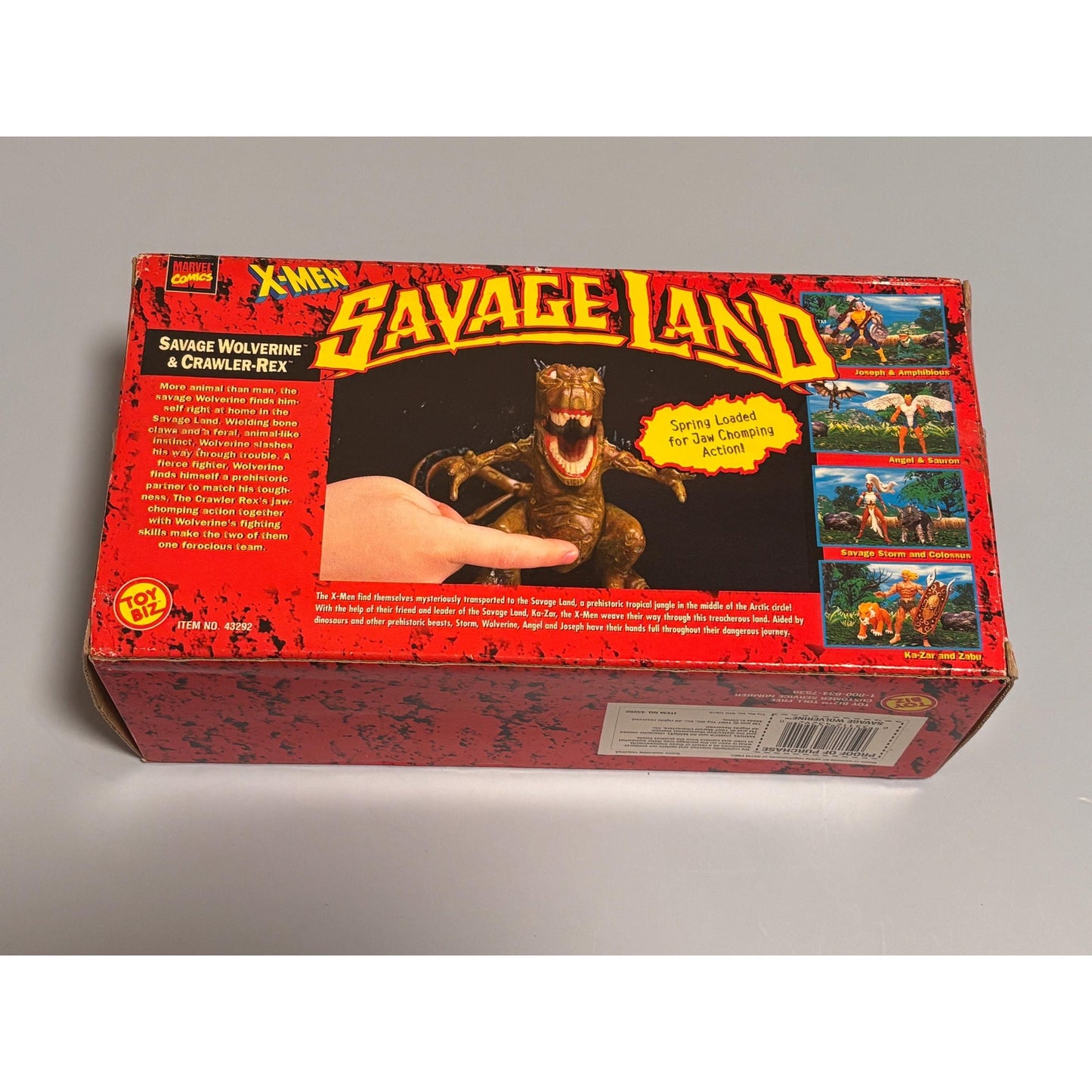 Toybiz 1997 X-Men Savage Land Wolverine And Crawler Rex Action Figure Set