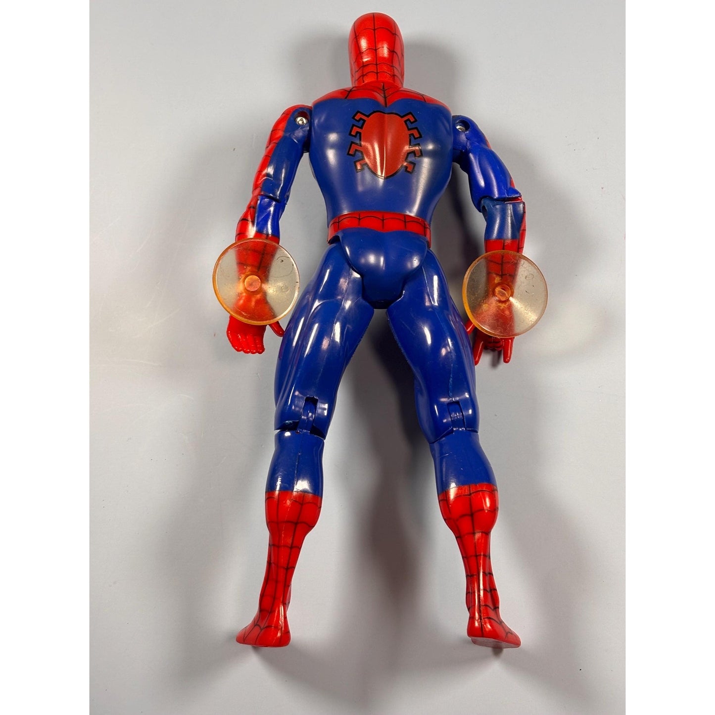 Spider-Man Deluxe Action Figure With Window Suction Cups, 10" - Toy Biz, 1994