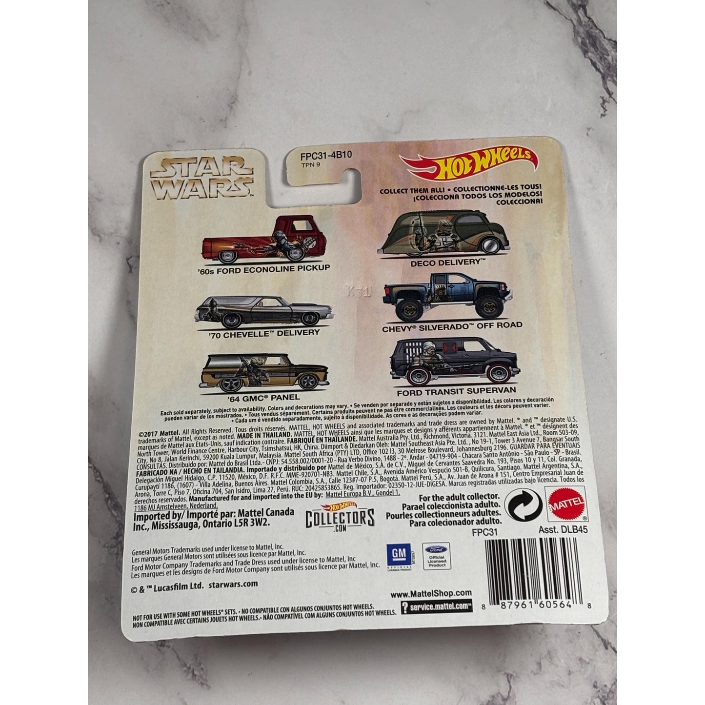 Ford Transit Super Van Star Wars Bounty Hunters 2017 Hot Wheels Dengar 1:64 New