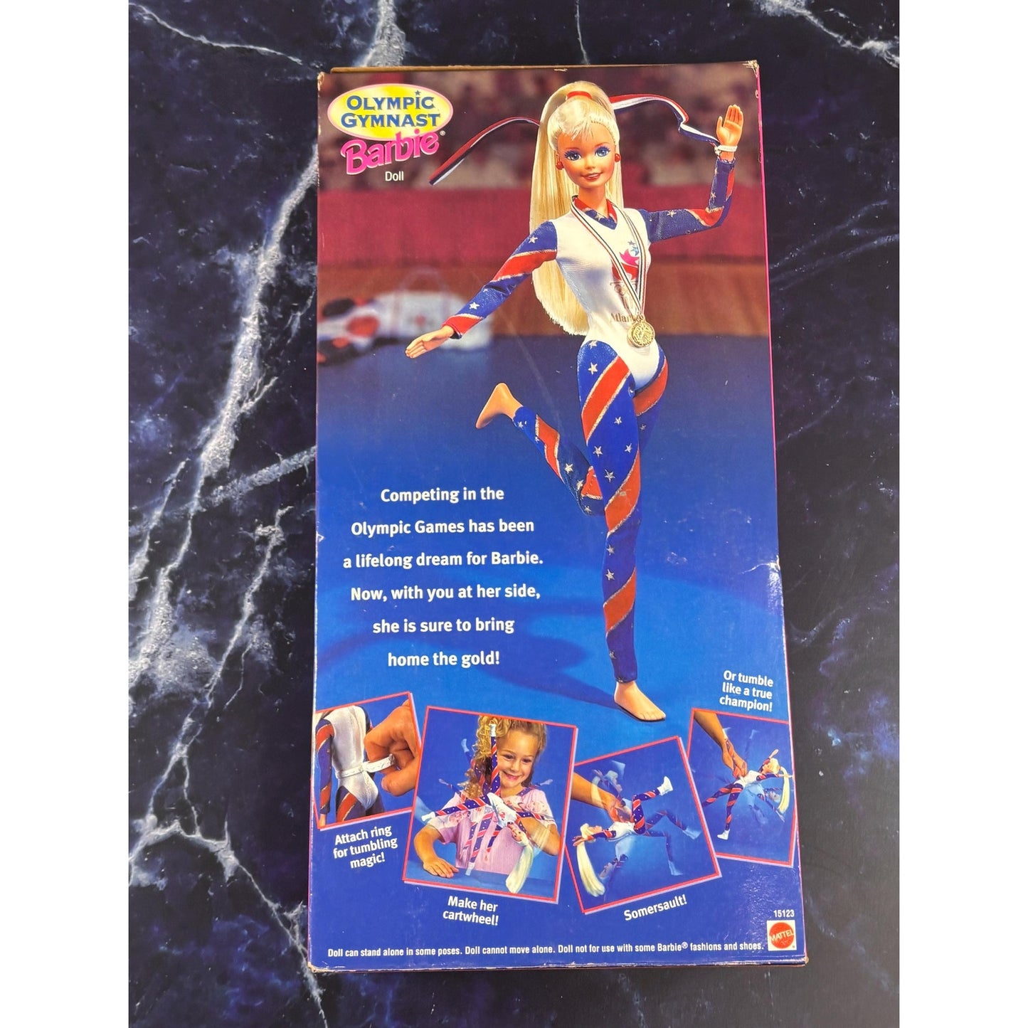 Barbie 1996 Olympic Gymnast Doll Atlanta Games 1995 Mattel 15123 Collectable 90