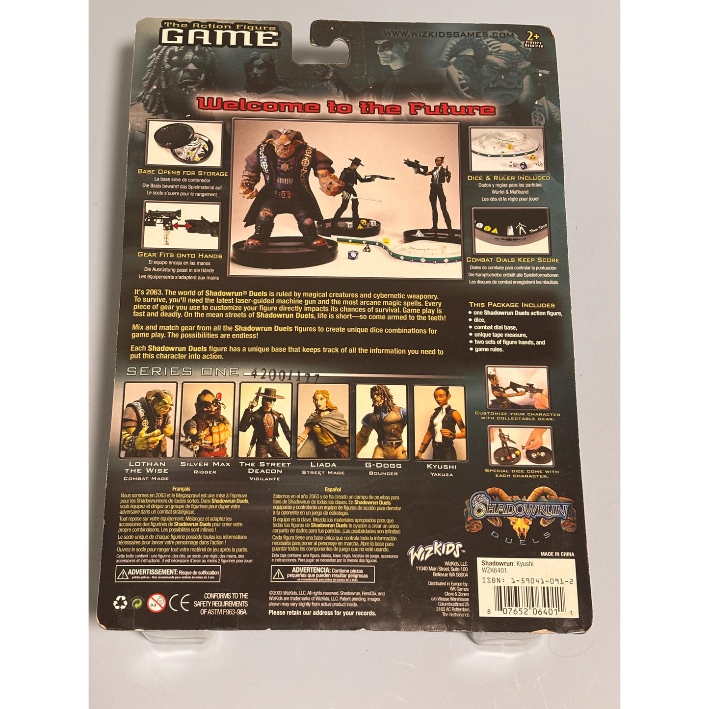 2003 WizKids Kyushi (Yakuza) Shadowrun Duels Heroclix Action Figure Game