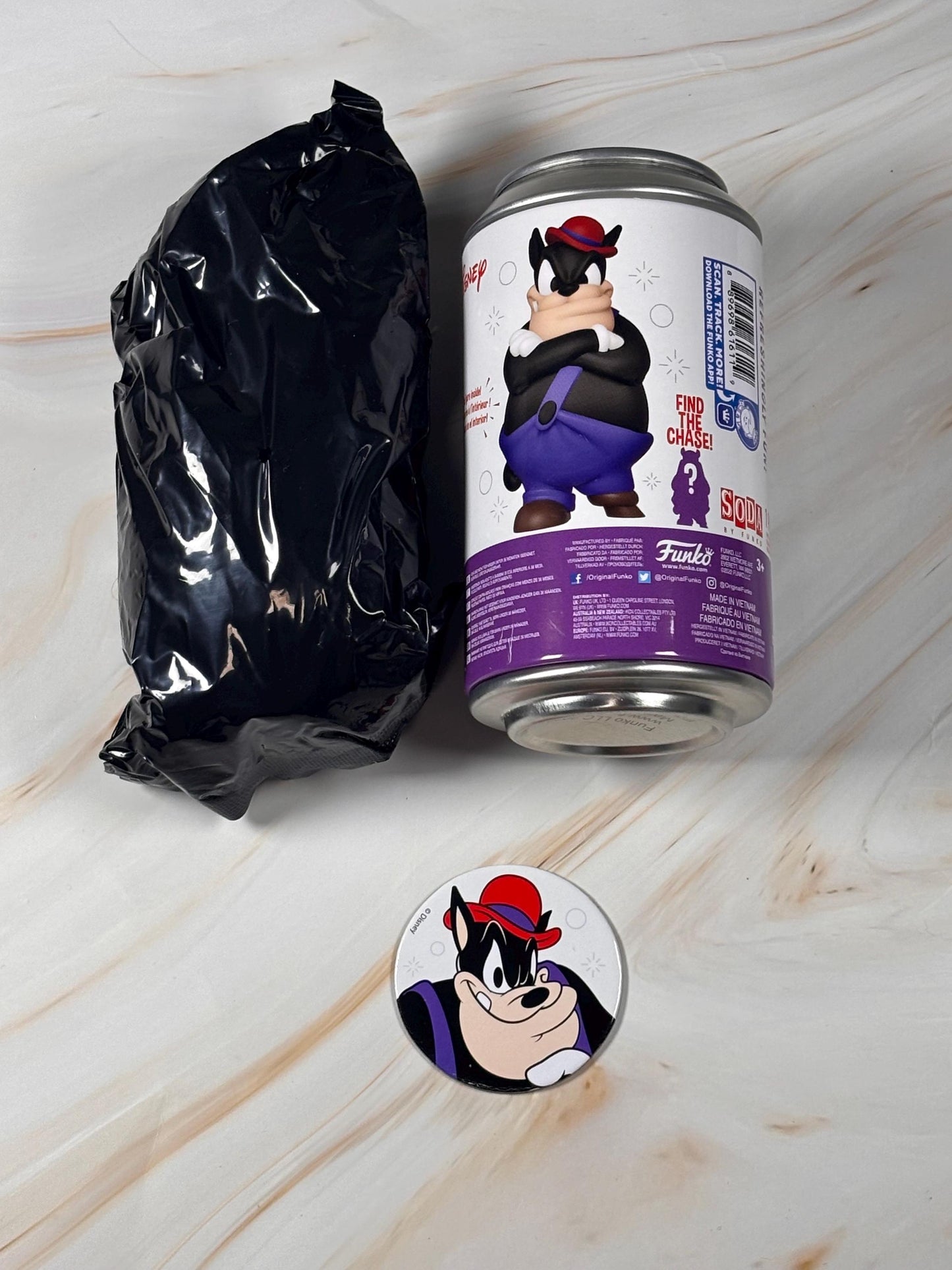 The Spot Funko Soda Sealed Common Disney Mickey Mouse Pete /7500 Vinyl Figure