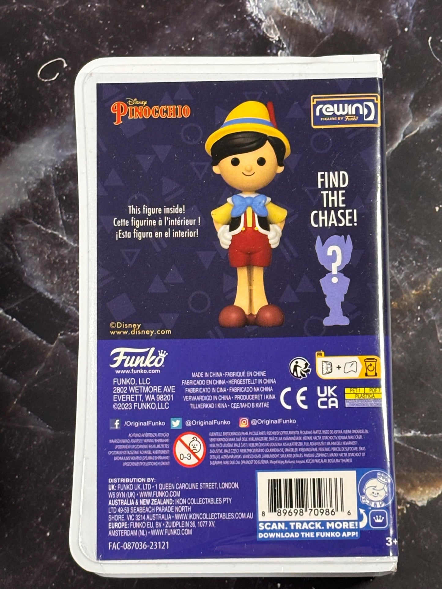 Funko Pop Rewind Disney Pinocchio Collectible Vinyl Action Figure New