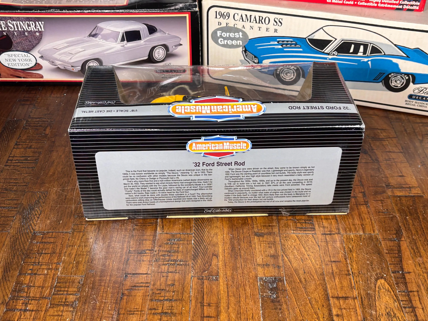 Ertl American Muscle 1932 ‘32 Yellow Ford Street Rod 1:18 Diecast Car New