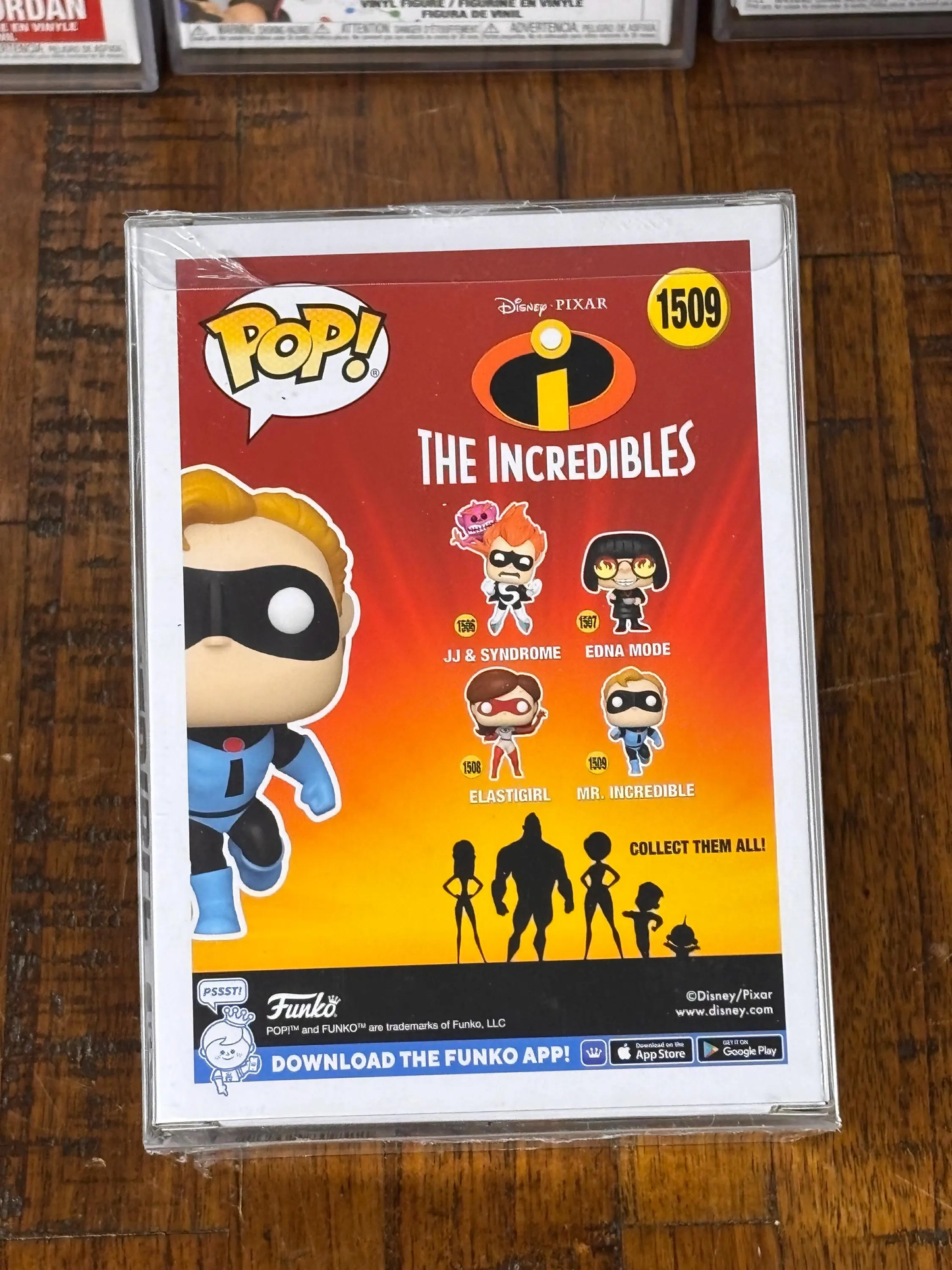 Funko Pop! The Incredibles Mr. Incredible #1509 Signed Jeff Bergman Vinyl COA