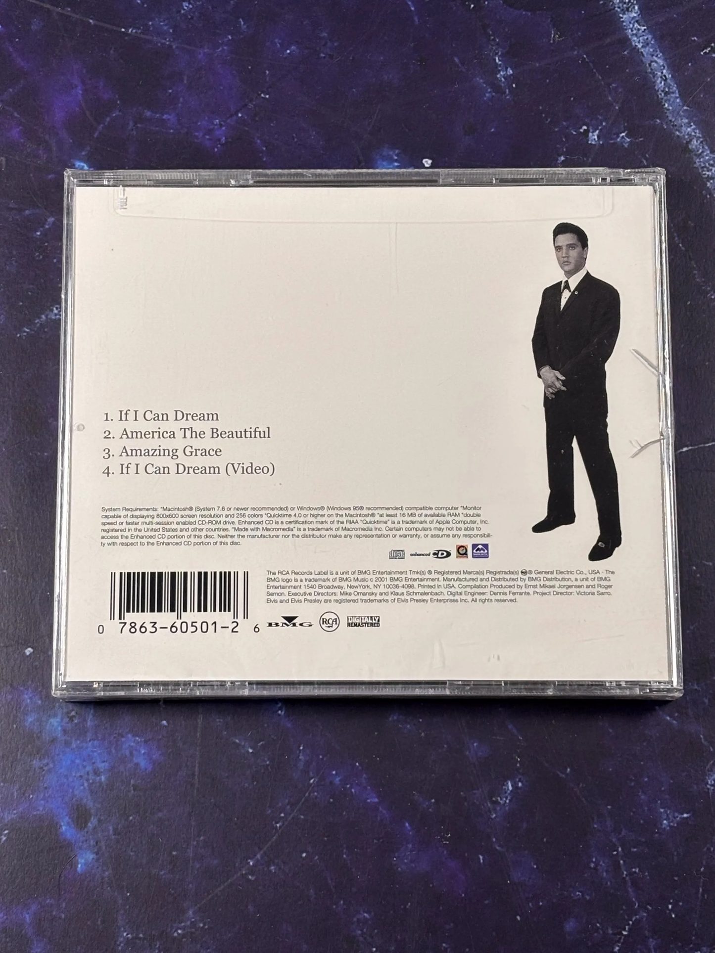 Elvis Presley America The Beautiful CD Single 2001 RCA w/ Hype Sealed Brand New