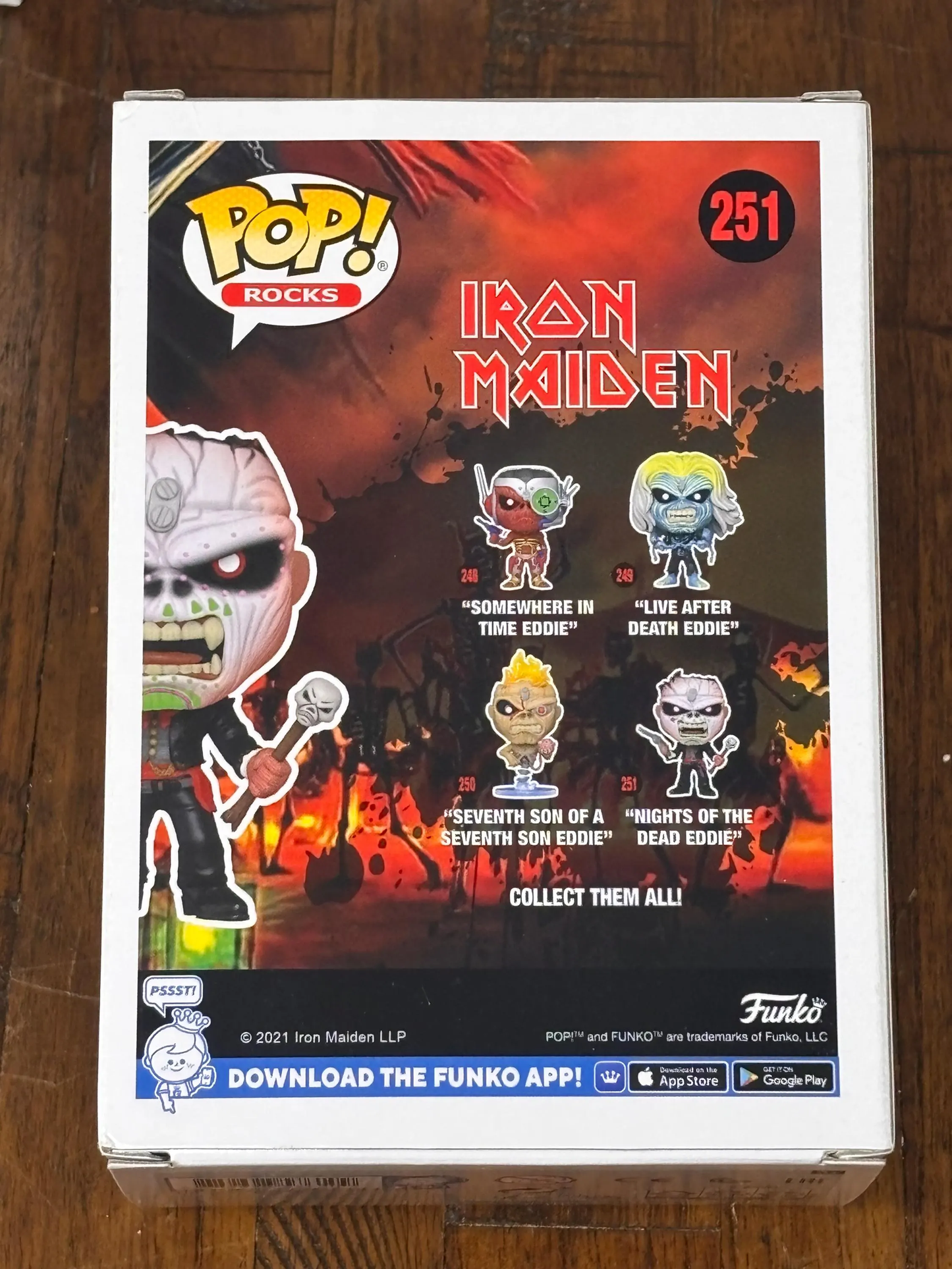 Funko Pop! Rocks Iron Maiden Nights of the Dead Eddie #251 Vinyl Figure New