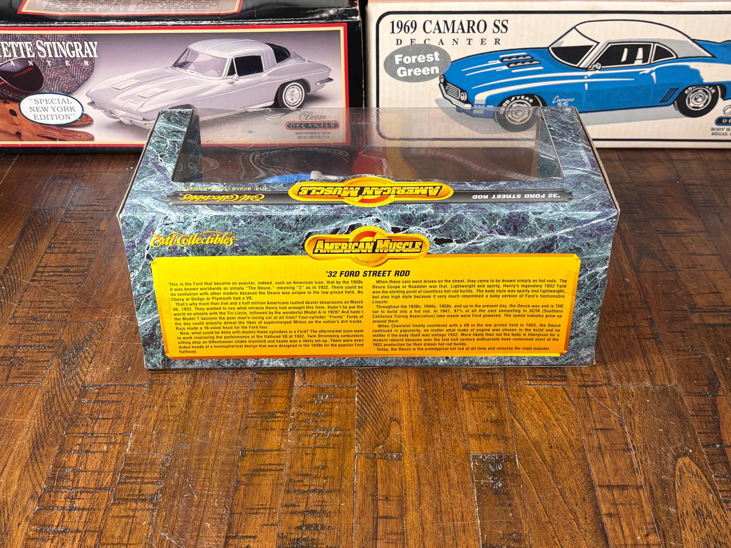 Ertl American Muscle 1/18 1932 Ford Street Rod Blue & Gray Diecast Model Car New