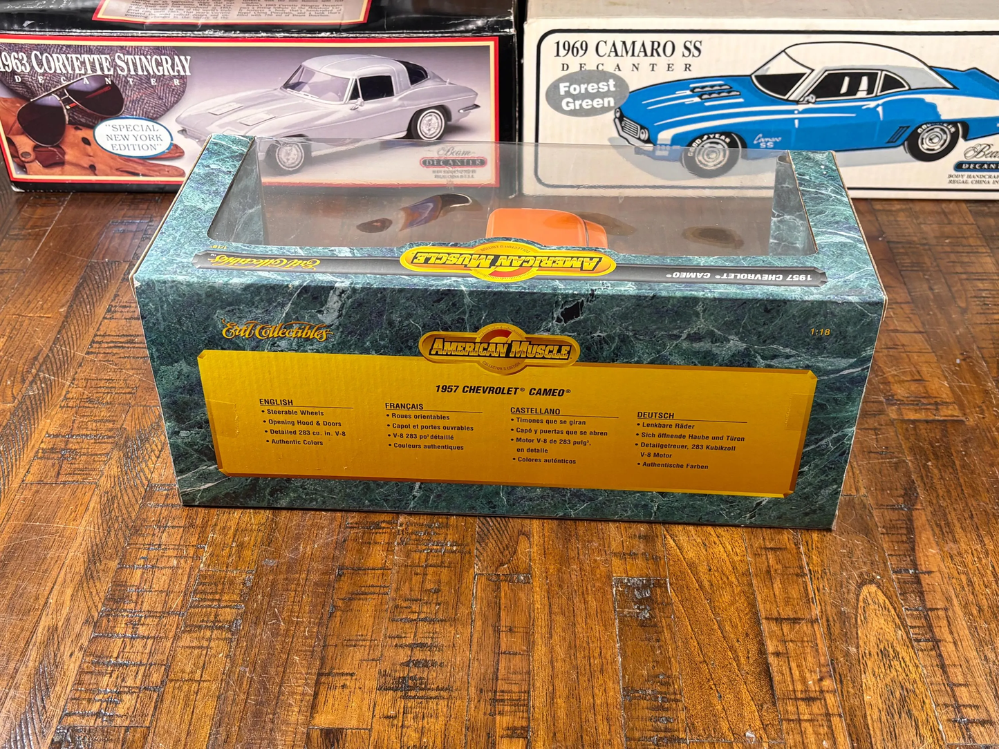 Ertl American Muscle 7853 1/18 Scale 1957 Chevrolet Cameo Diecast Orange Pickup Truck New