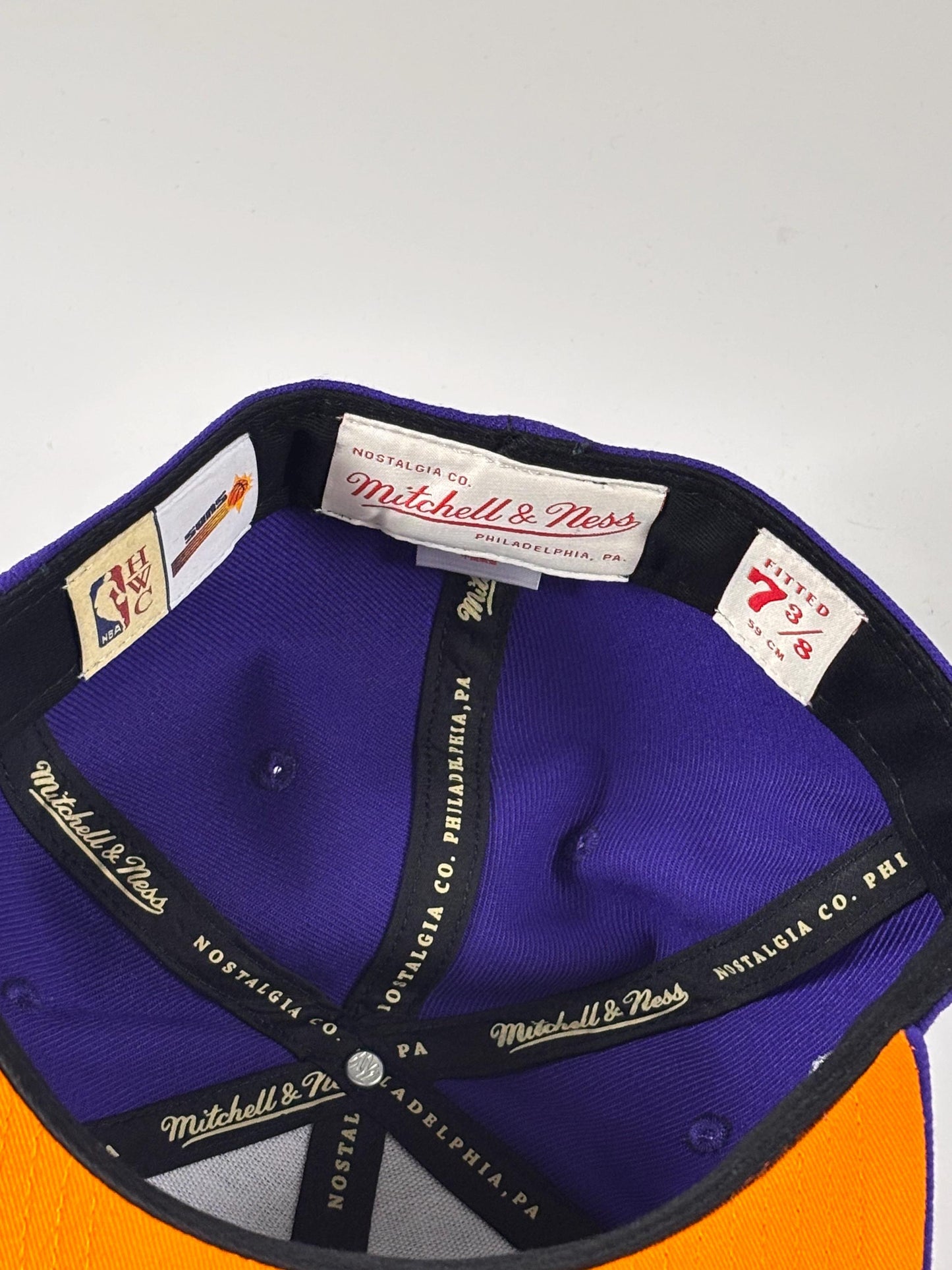 Mitchell & Ness Purple Phoenix Suns Hardwood Watch Me Shine Fitted Hat New 7 3/8