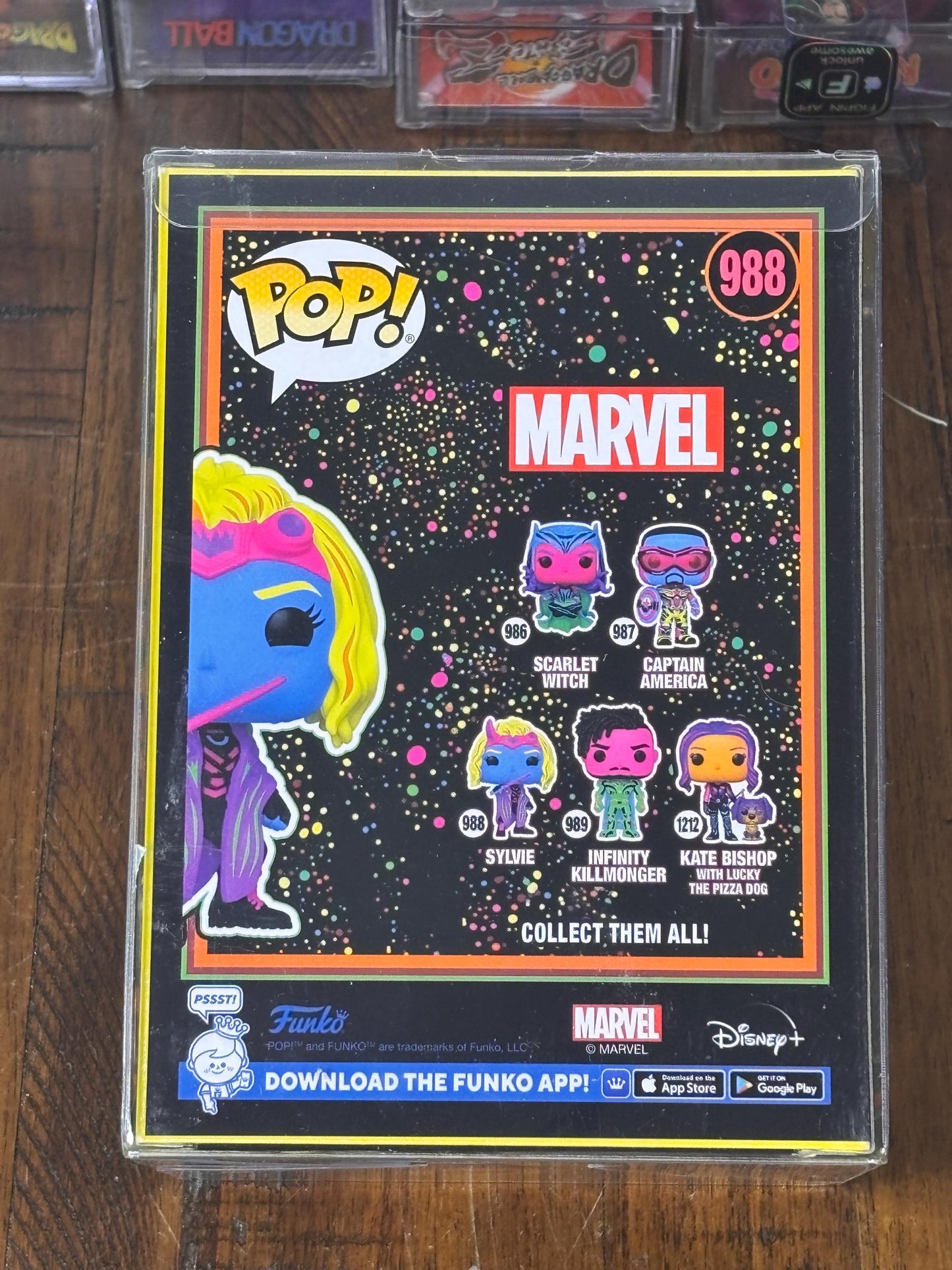 Funko Pop! Marvel Sylvie Black Light Special Edition Exclusive #988 New Vinyl Figure