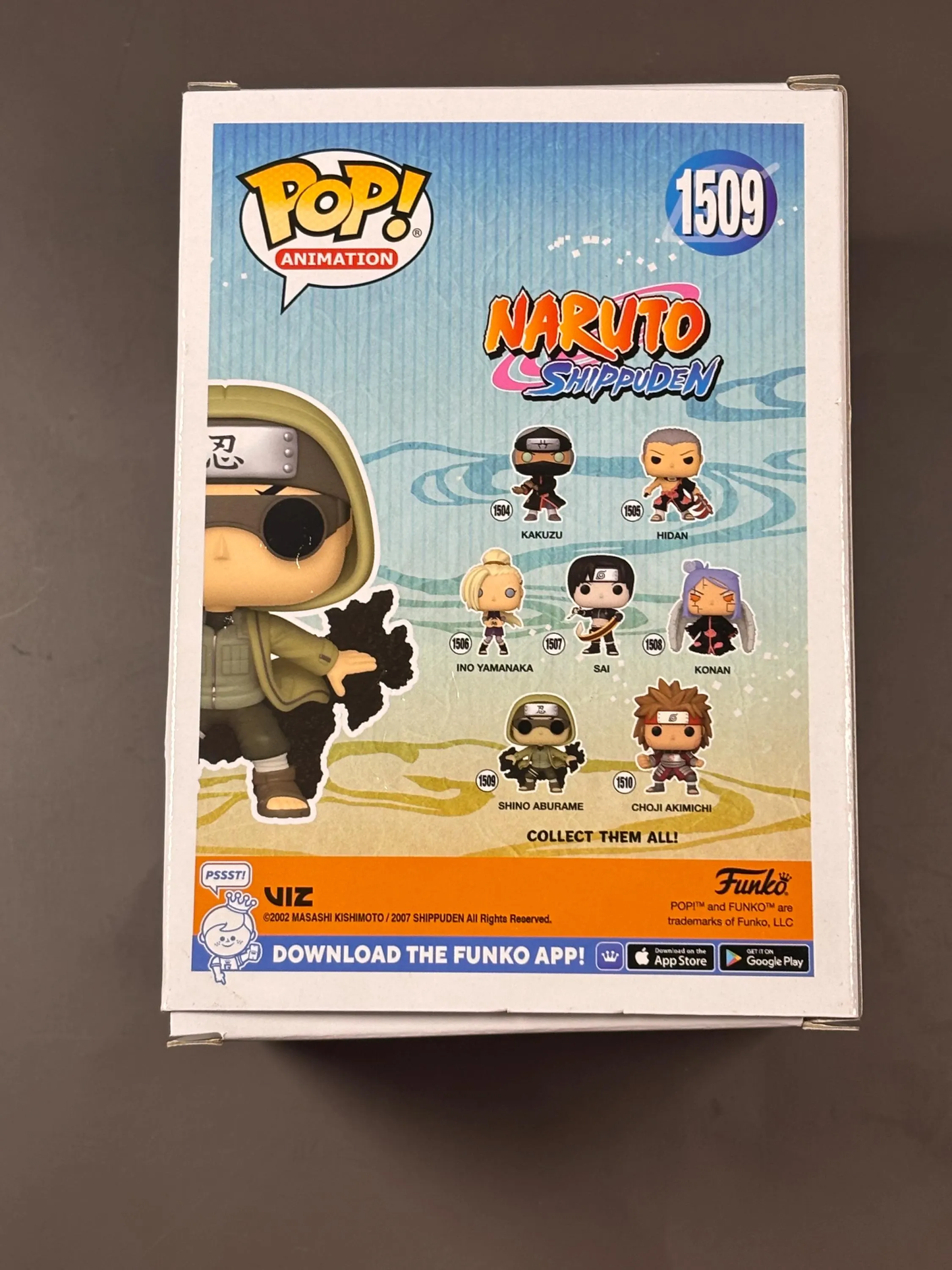 Funko Pop! Animation Naruto Shippuden Shino Aburame #1509 Vinyl Figure Anime