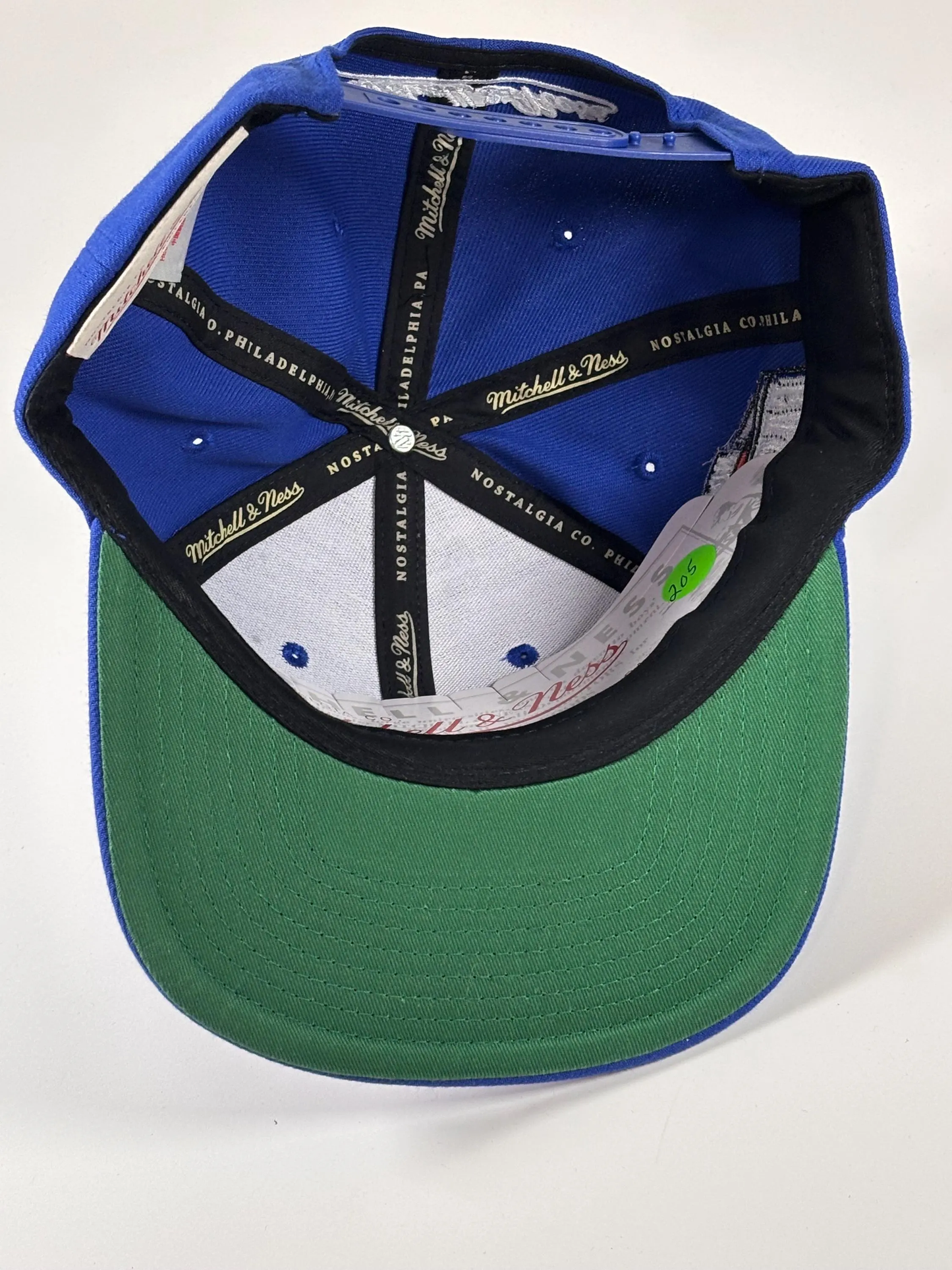 Mitchell & Ness NBA Philadelphia 76ers Conference Patch Blue Snapback Hat New