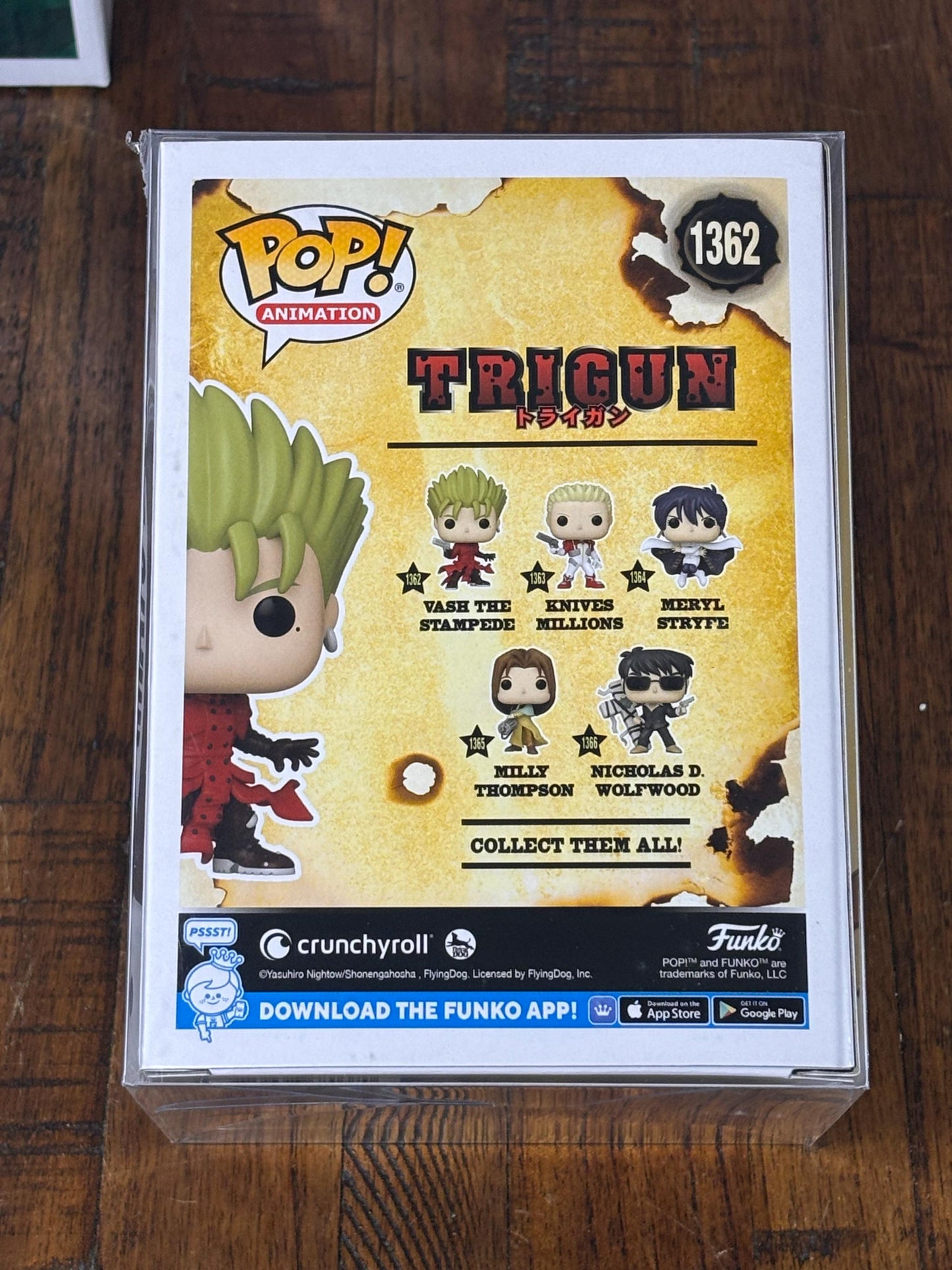 Funko POP Animation Trigun Vash the Stampede Pop! Vinyl Figure #1362 New Anime
