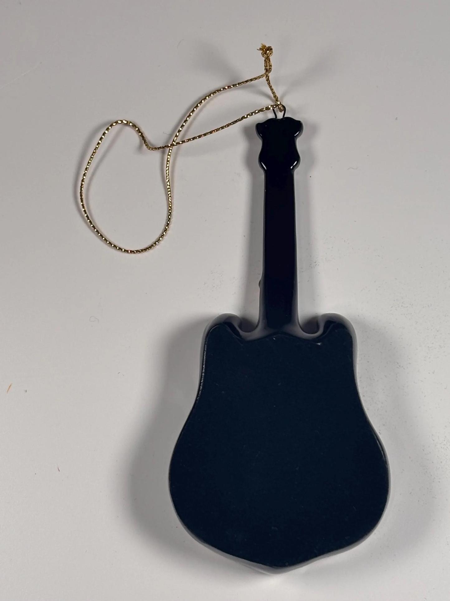Bradford Exchange Elvis Presley Porcelain Guitar Christmas Ornament 2001 Aloha