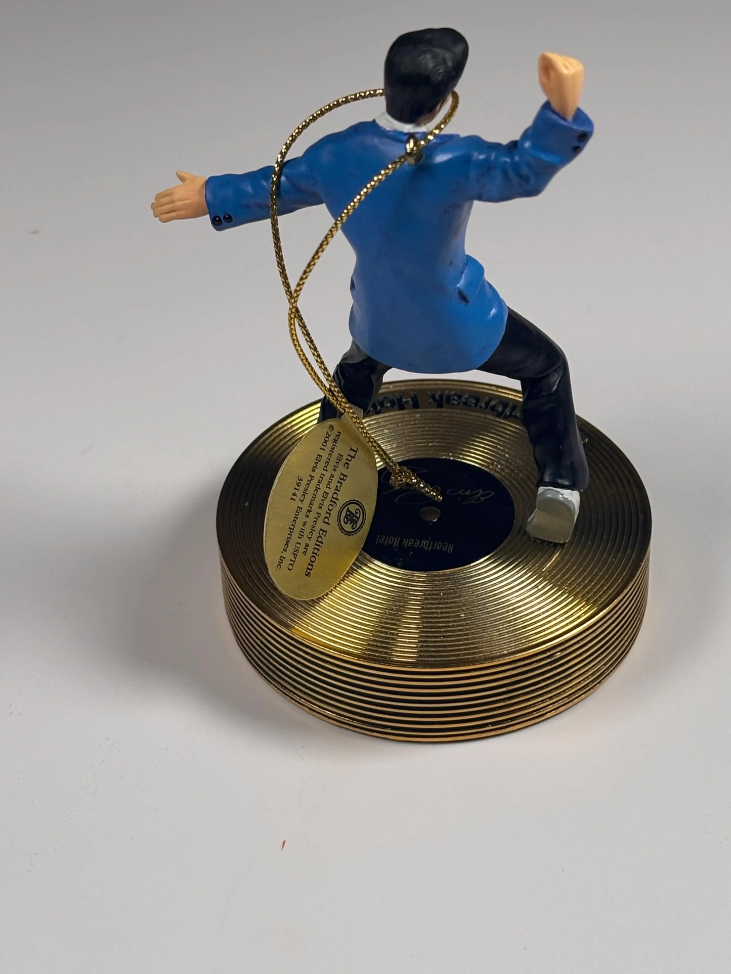 Bradford Editions Elvis Solid Gold Christmas Ornament Collection Heartbreak Hotel