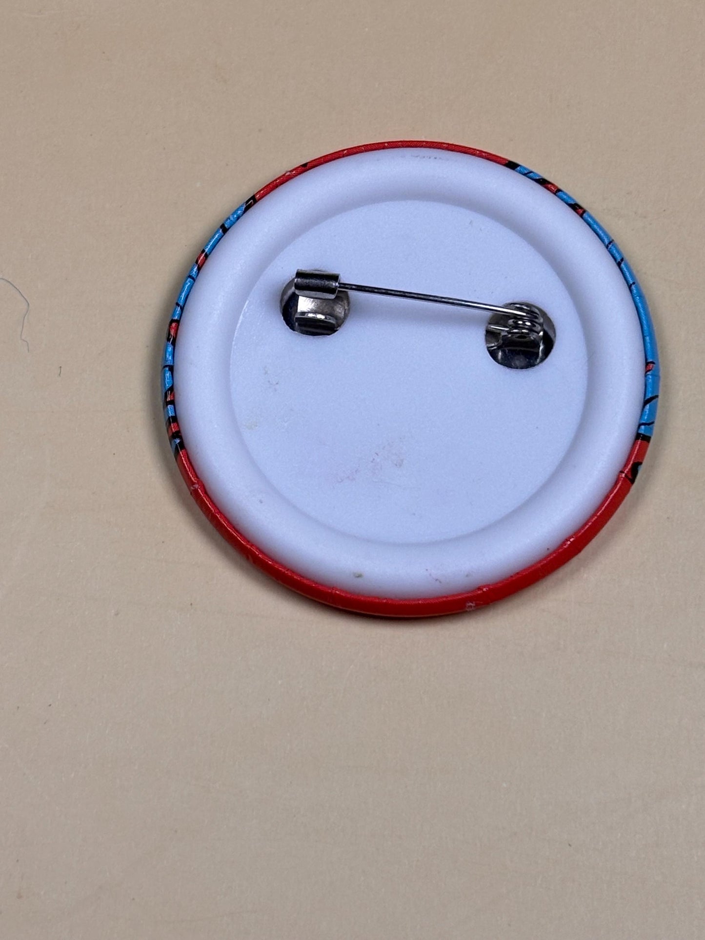 Vintage Dr Seuss Thing One 1 & Thing Two 2 Fish Button Pin 1.5” Pinback