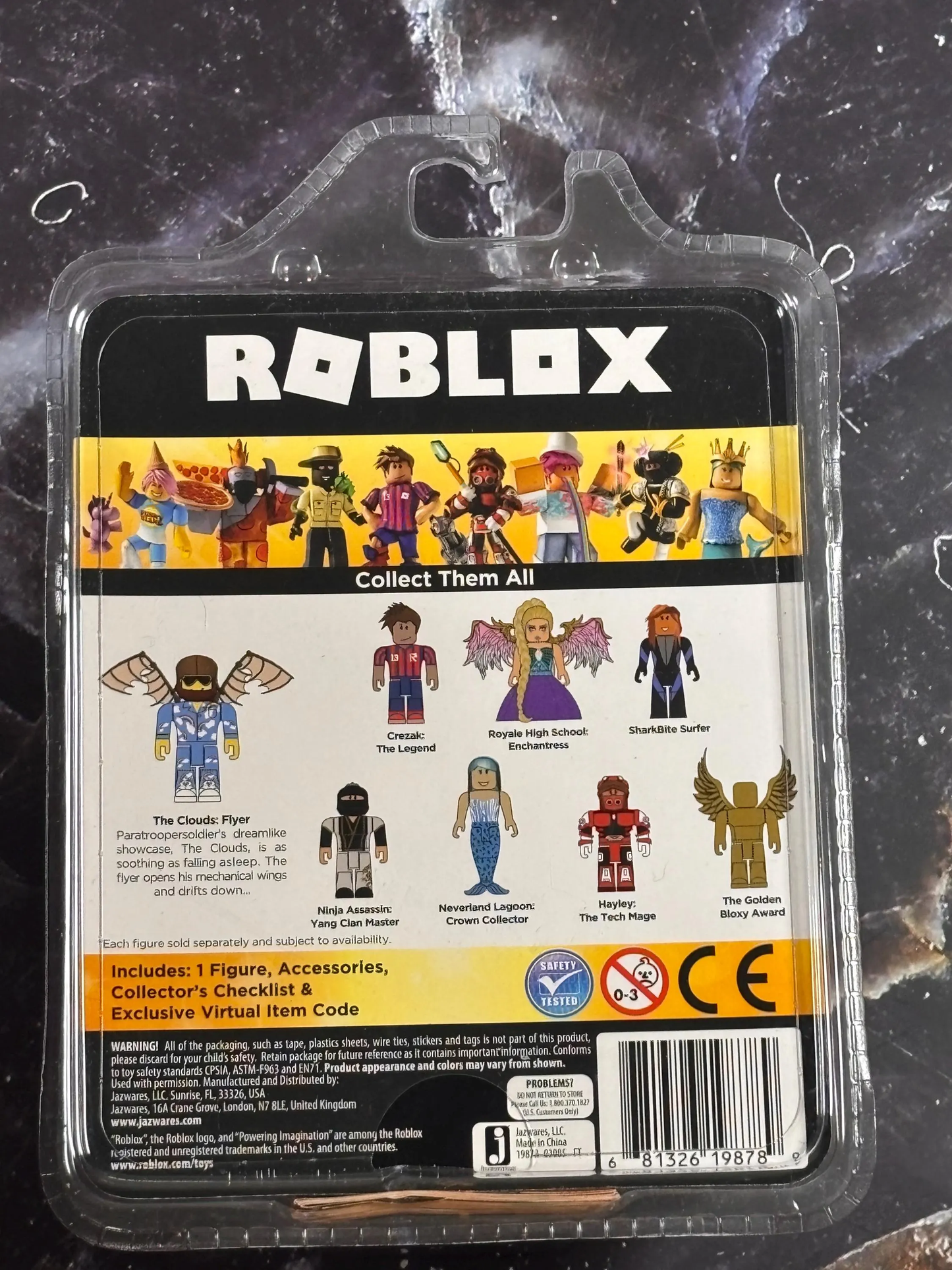 Roblox Mix & Match Parts The Clouds Flyer action Figure Exclusive Virtual Item Jazwares New
