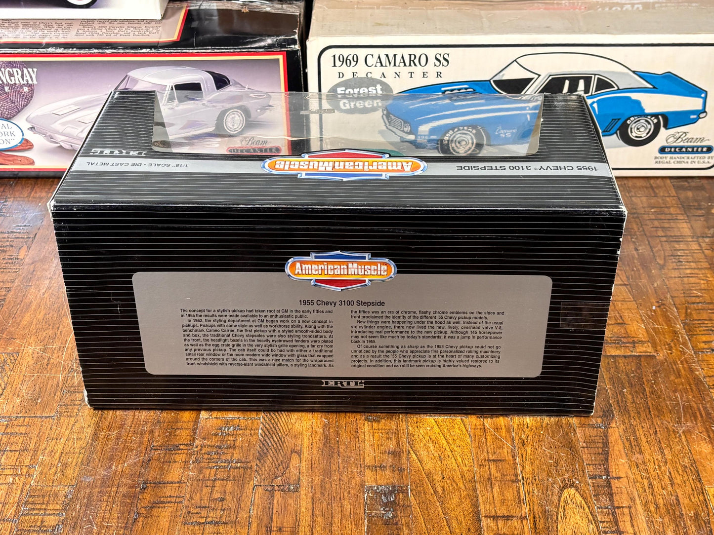 Ertl American Muscle 1955 Blue Green Chevy 3100 Stepside Truck Die Cast 1:18 New
