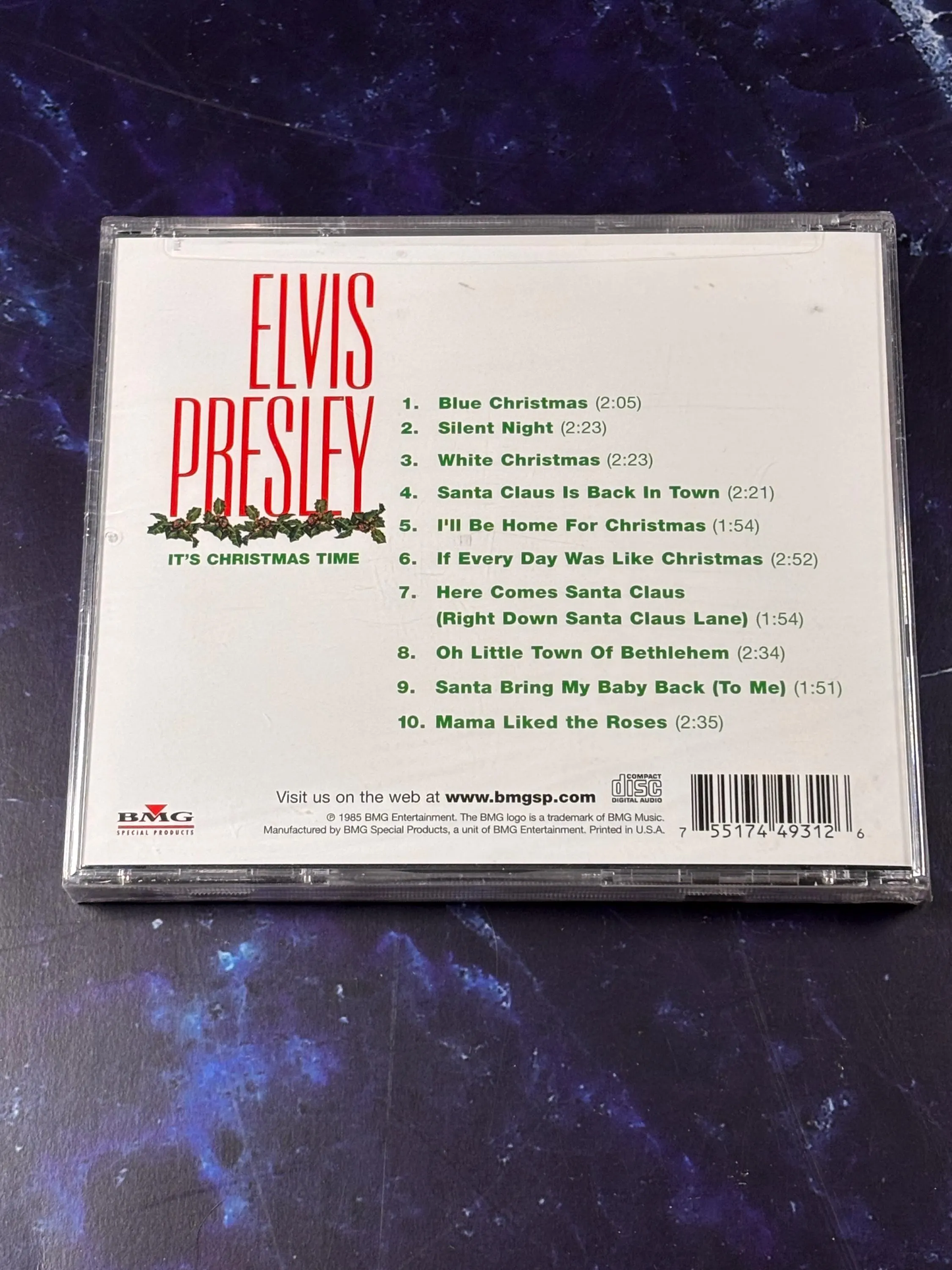 Elvis Presley It's Christmas Time CD New Sealed 1985 Blue Silent Night