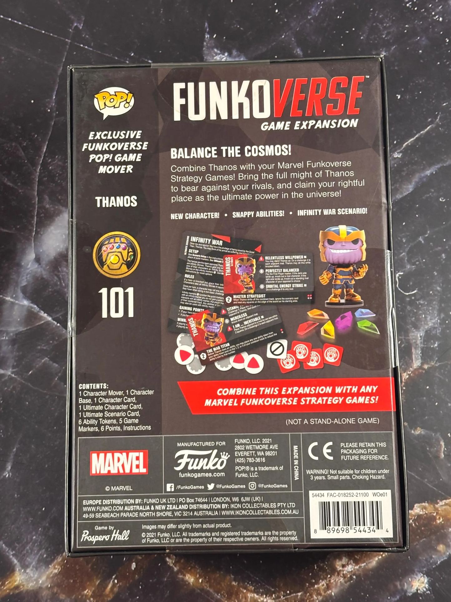 Funko Pop! Games Funkoverse Game Expansion Marvel Avengers #101 Thanos Chase Limited Edition New