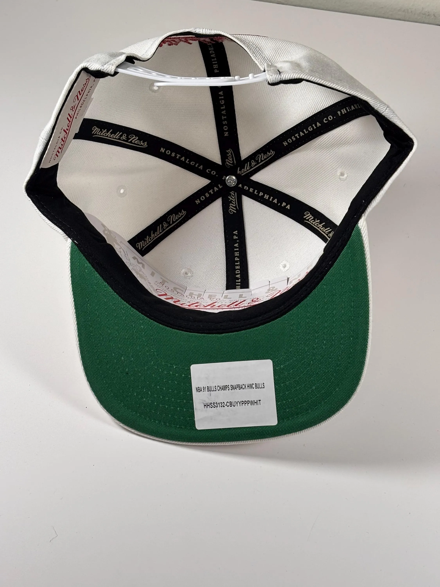 Mitchell & Ness Chicago Bulls White 1991 NBA Finals Champions Snapback Hat New