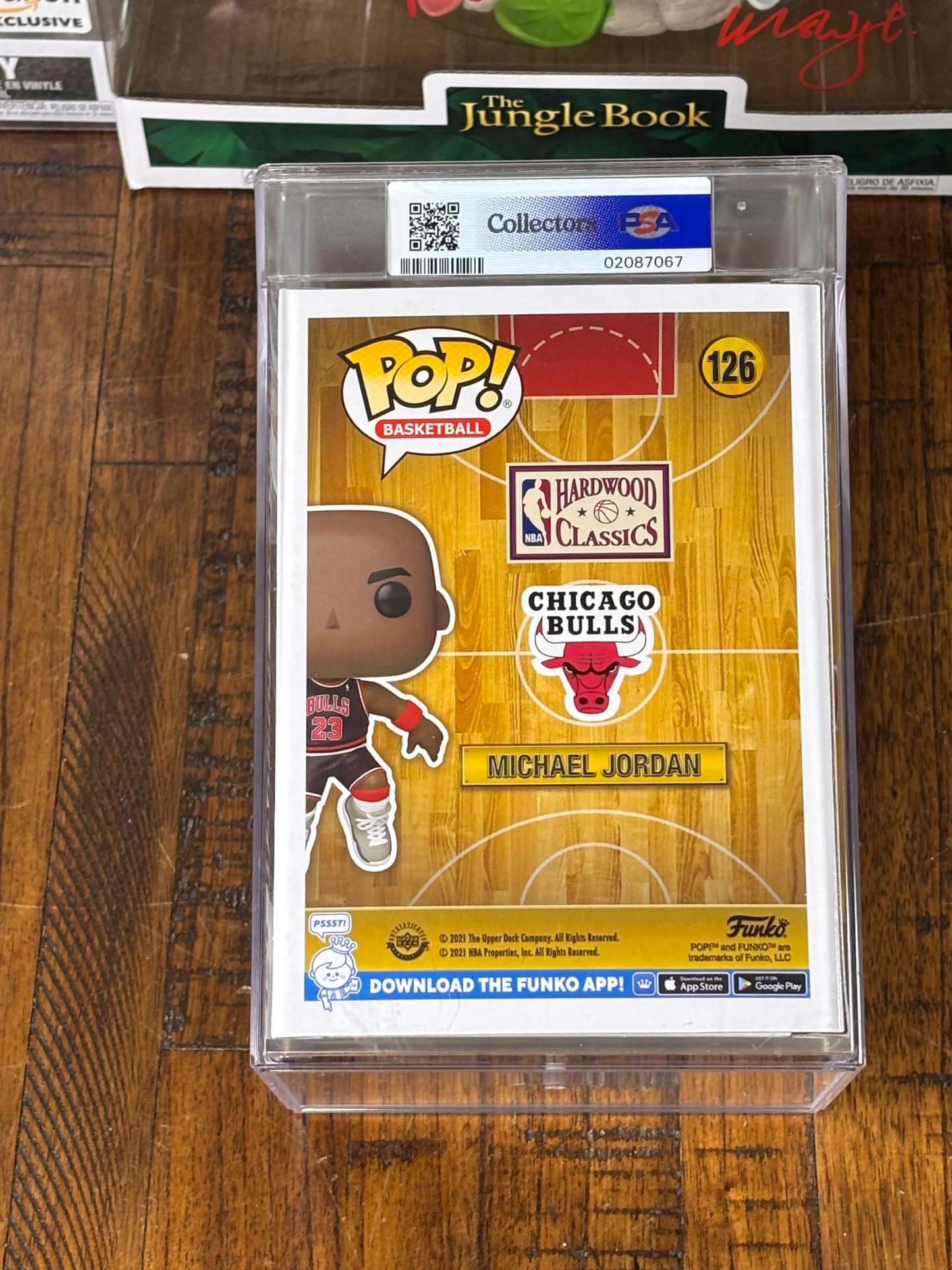 Funko Pop! Vinyl Figure #126 NBA Michael Jordan Chicago Bulls Black with Red Pinstripes Footlocker Exclusive Basketball PSA Gem Mint 10