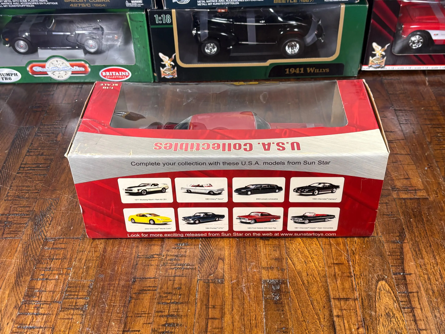 USA Collectibles Sun Star 1964 Pontiac GTO Gulfstream Red Diecast Car 1/18 New