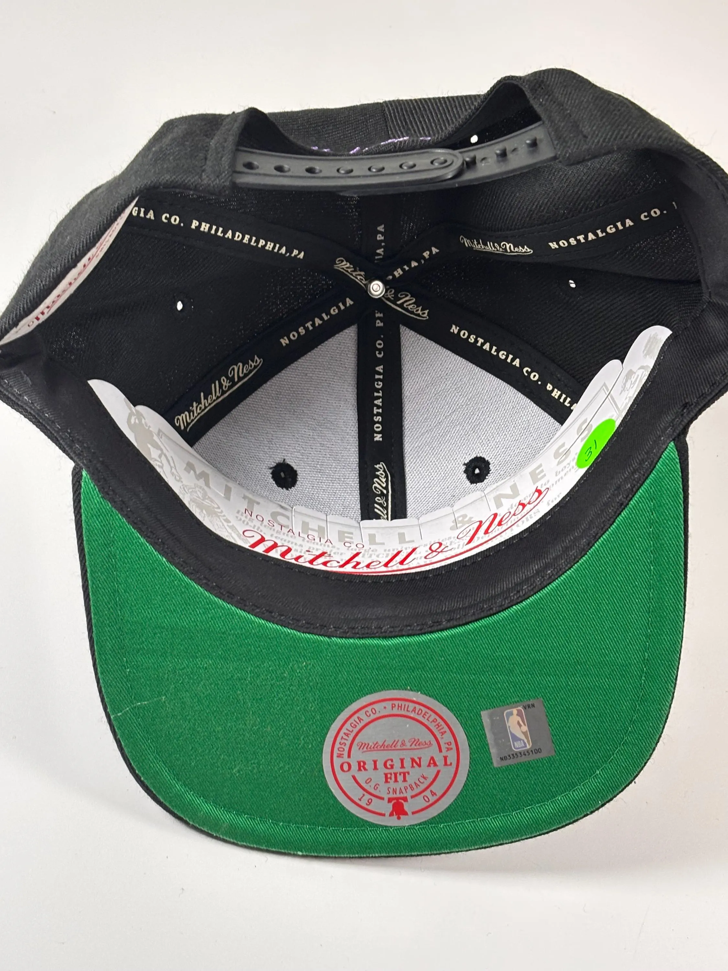Mitchell & Ness Black LA Los Angeles Lakers Hardwood Classics Snapback Hat New