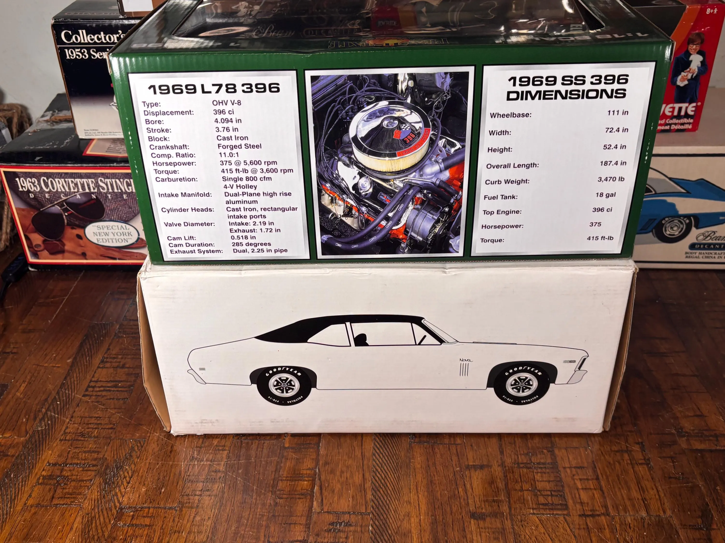 GMP Peach State Collectibles 1969 Green Chevy Chevrolet Nova SS 396 1/3,996 New
