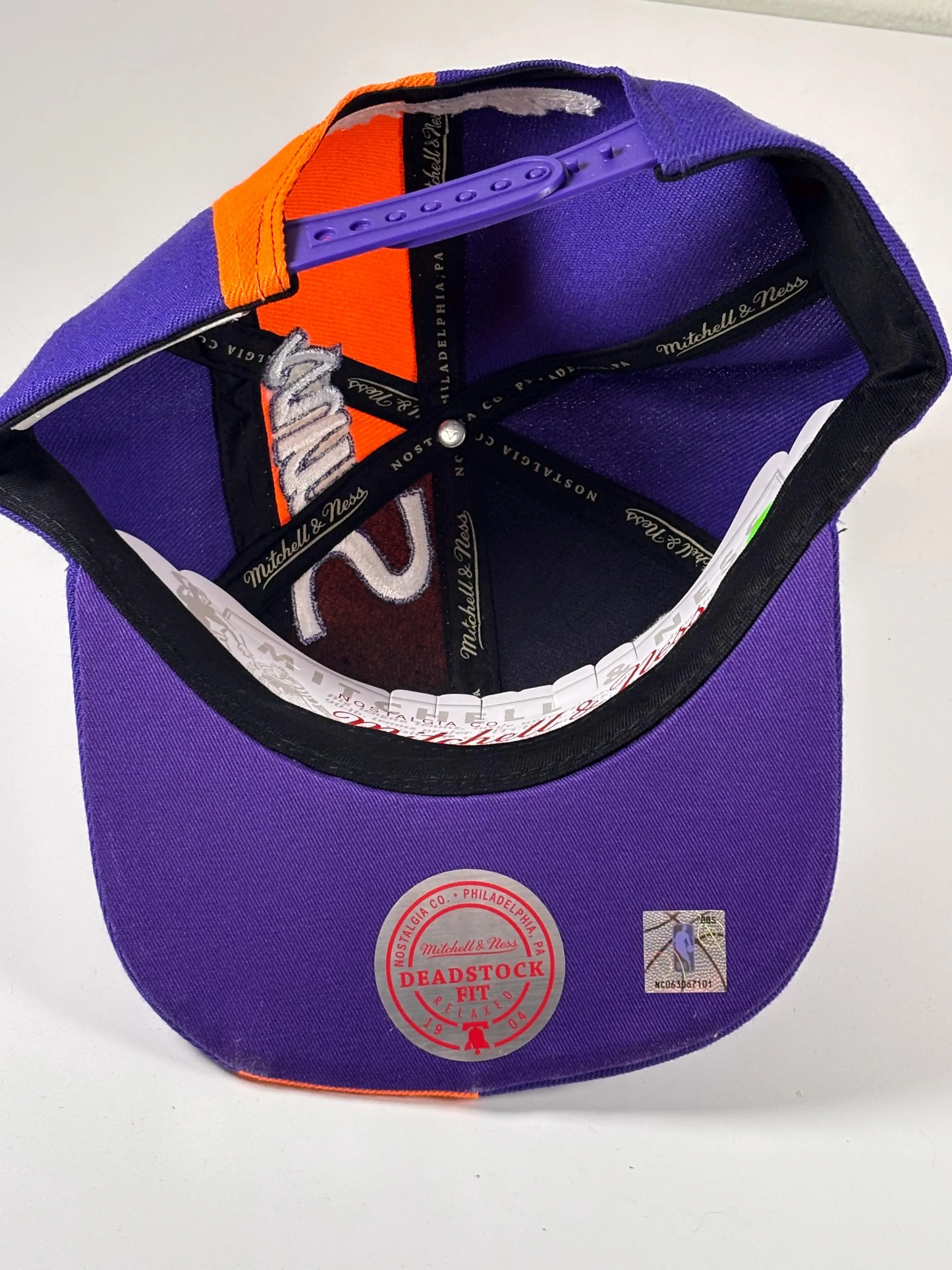 Mitchell & Ness Phoenix Suns Deadstock OT Purple Orange Era Snapback Hat Cap New