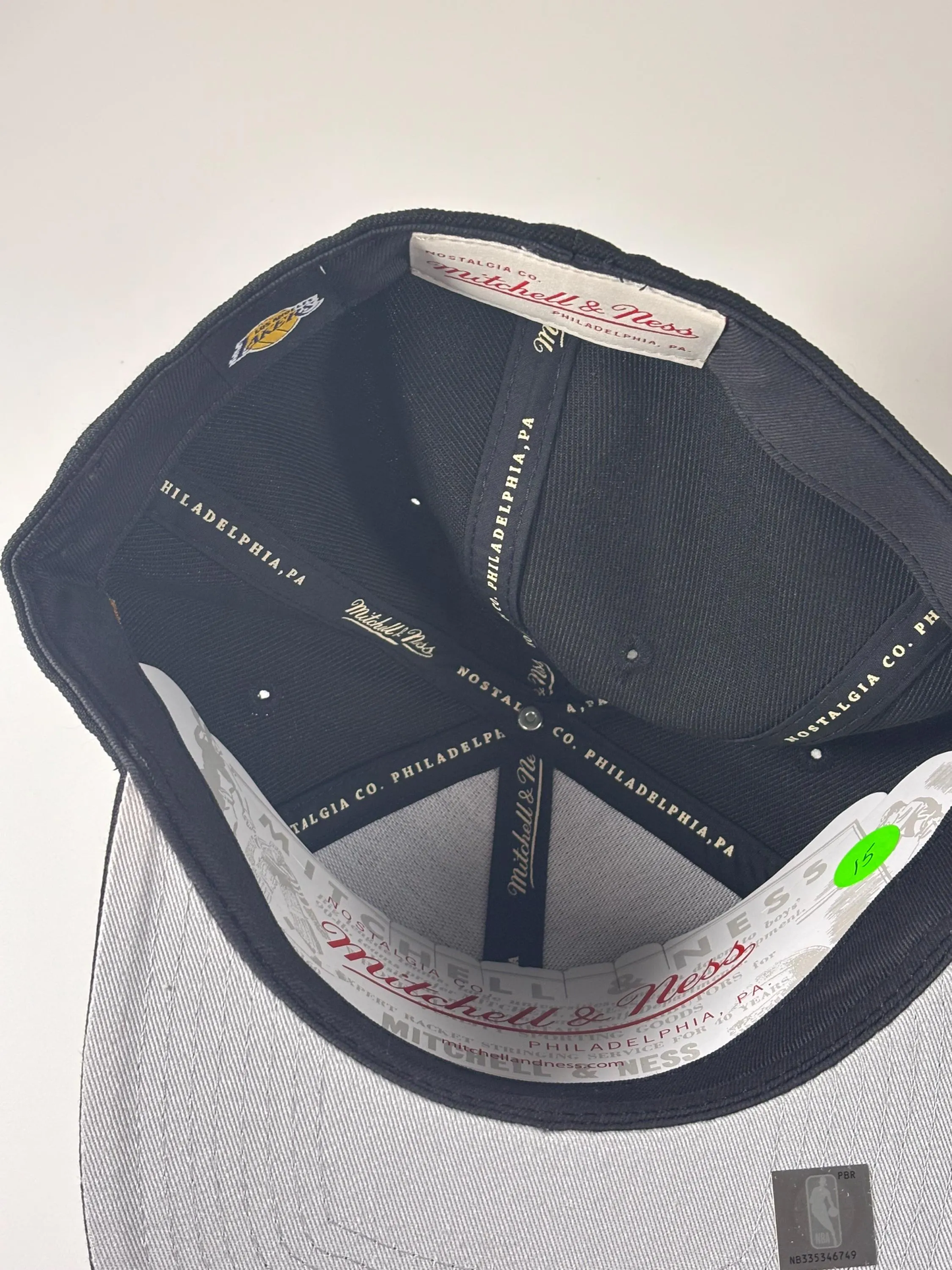 Mitchell & Ness LA Los Angeles Lakers Hardwood Classics Fitted Hat 7 3/8 New