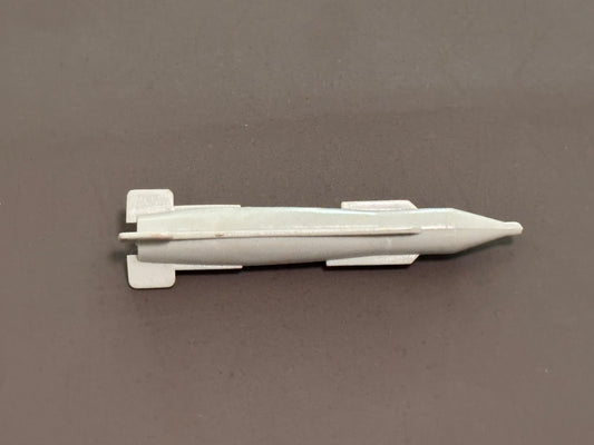 Vintage Hasbro GI JOE 1986 Gray White Tomahawk Grey Missile Large Bomb Part