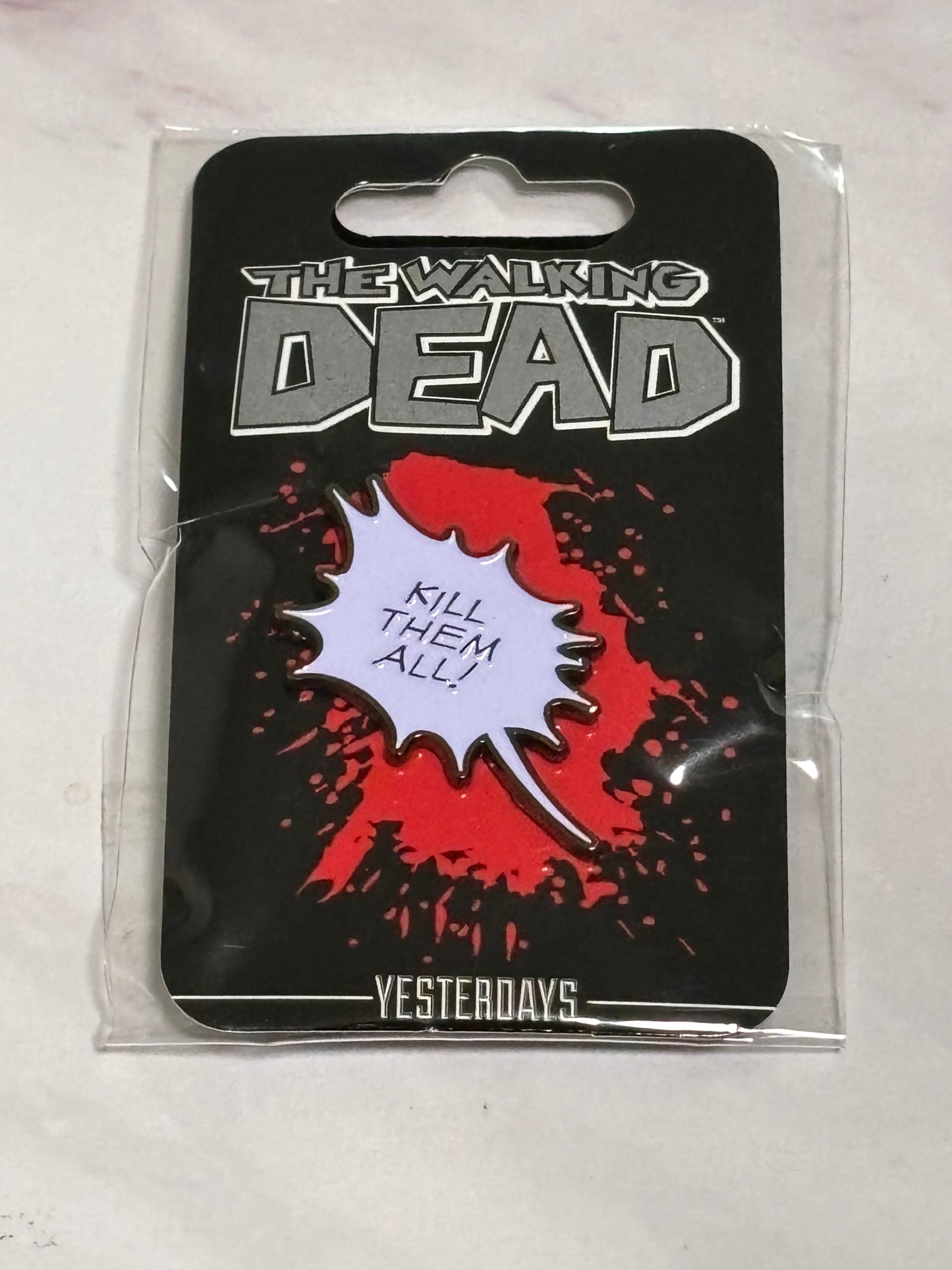 The Walking Dead Logo enamel Pin Skybound Yesterday's New Kill Them All
