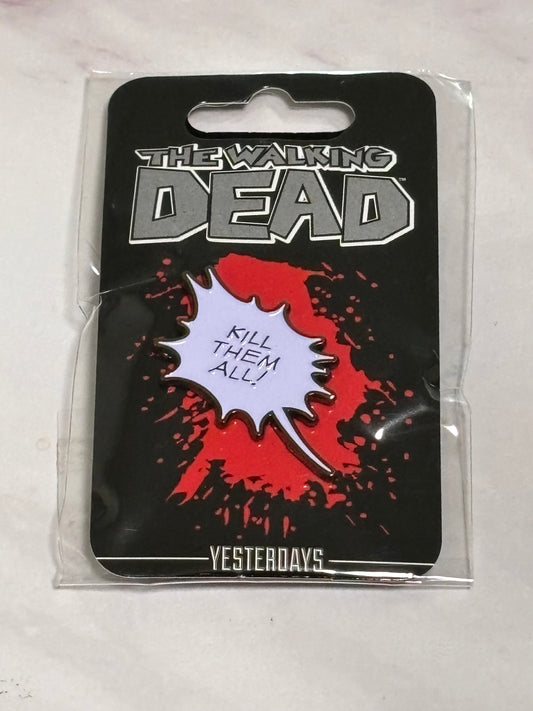 The Walking Dead Logo enamel Pin Skybound Yesterday's New Kill Them All